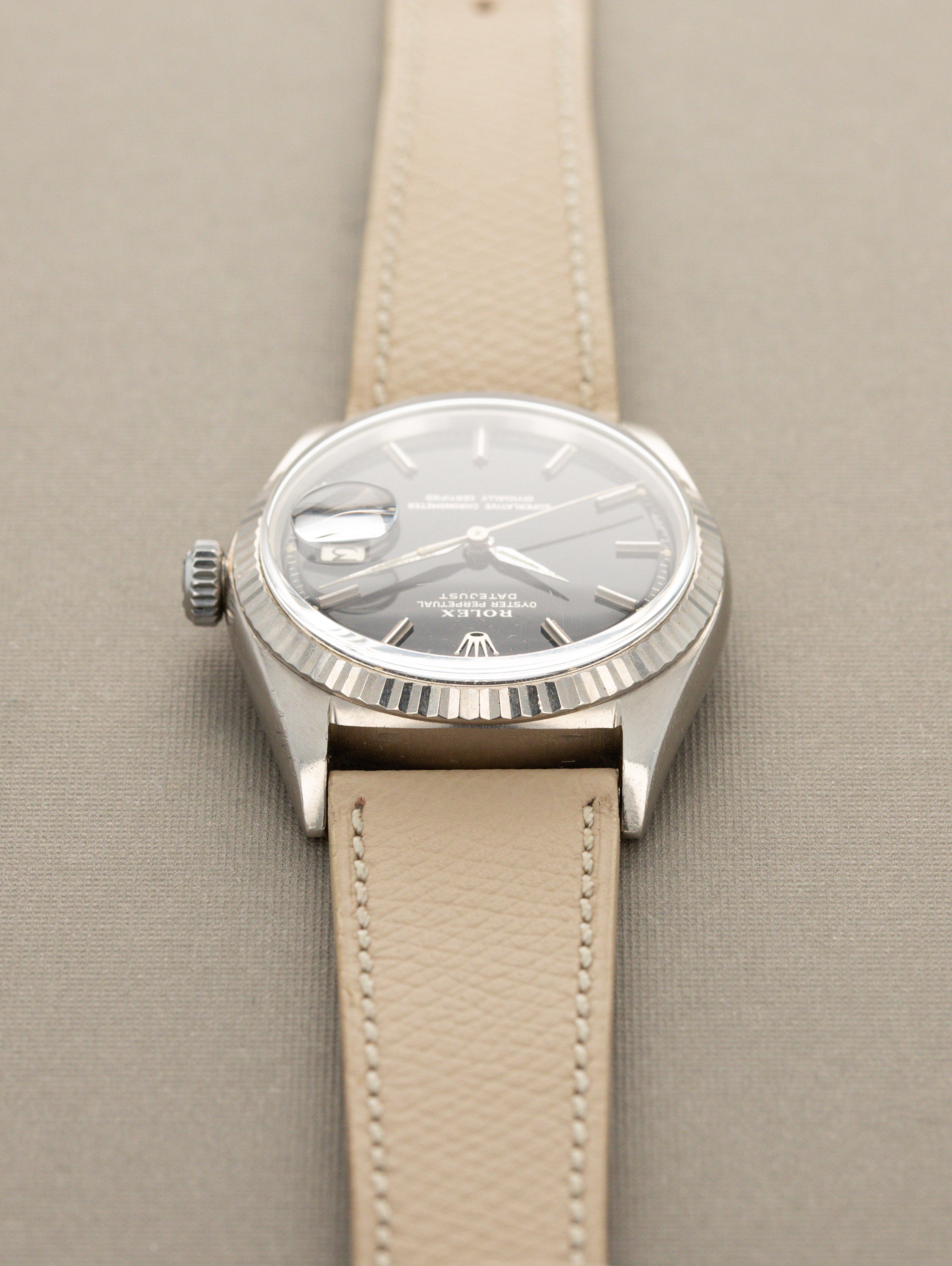 Rolex Datejust Ref. 1601/9 White Gold - Black 'Gilt' Dial