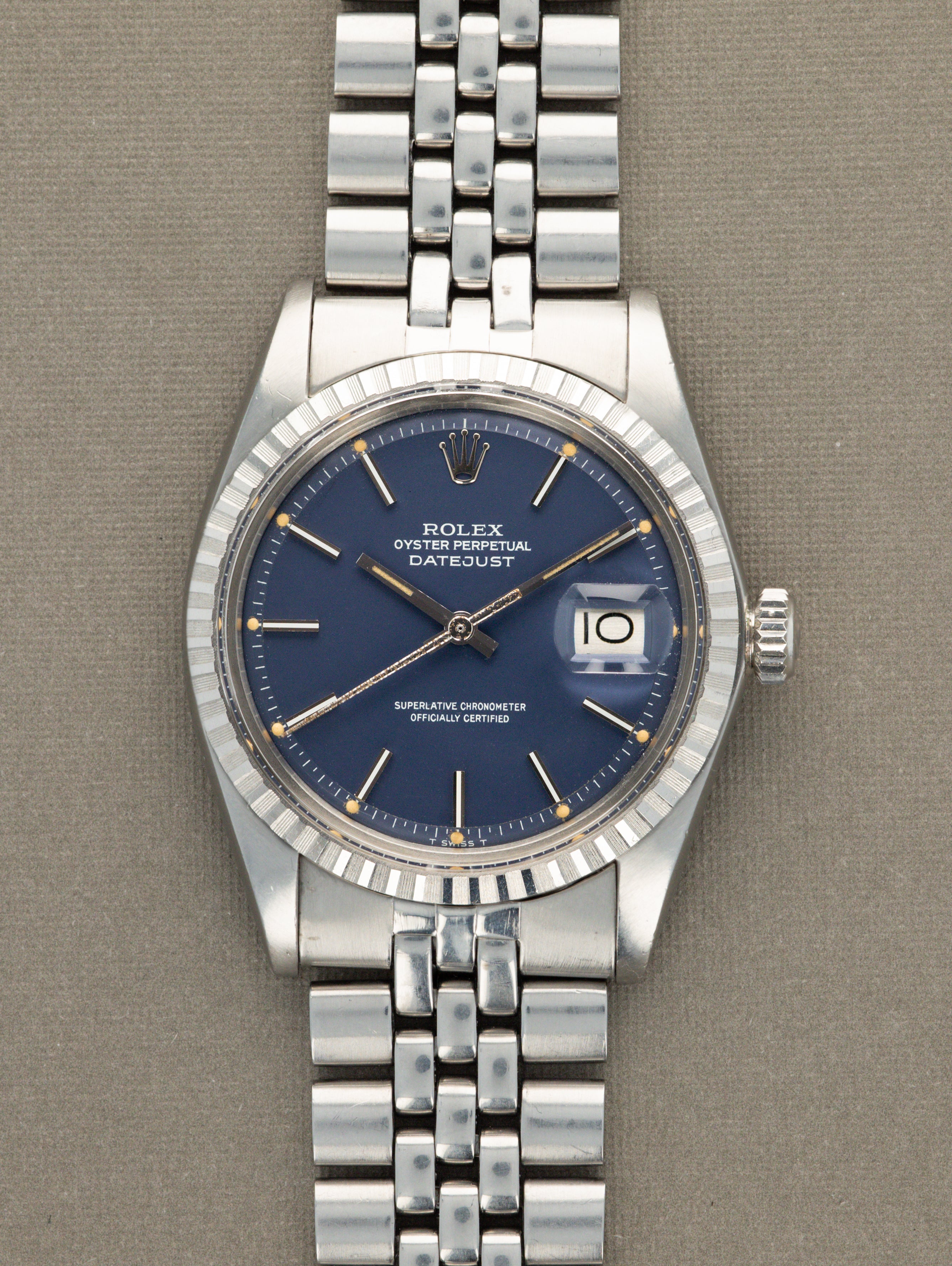 Rolex Datejust Ref. 1603 - Blue 'Satin' Dial