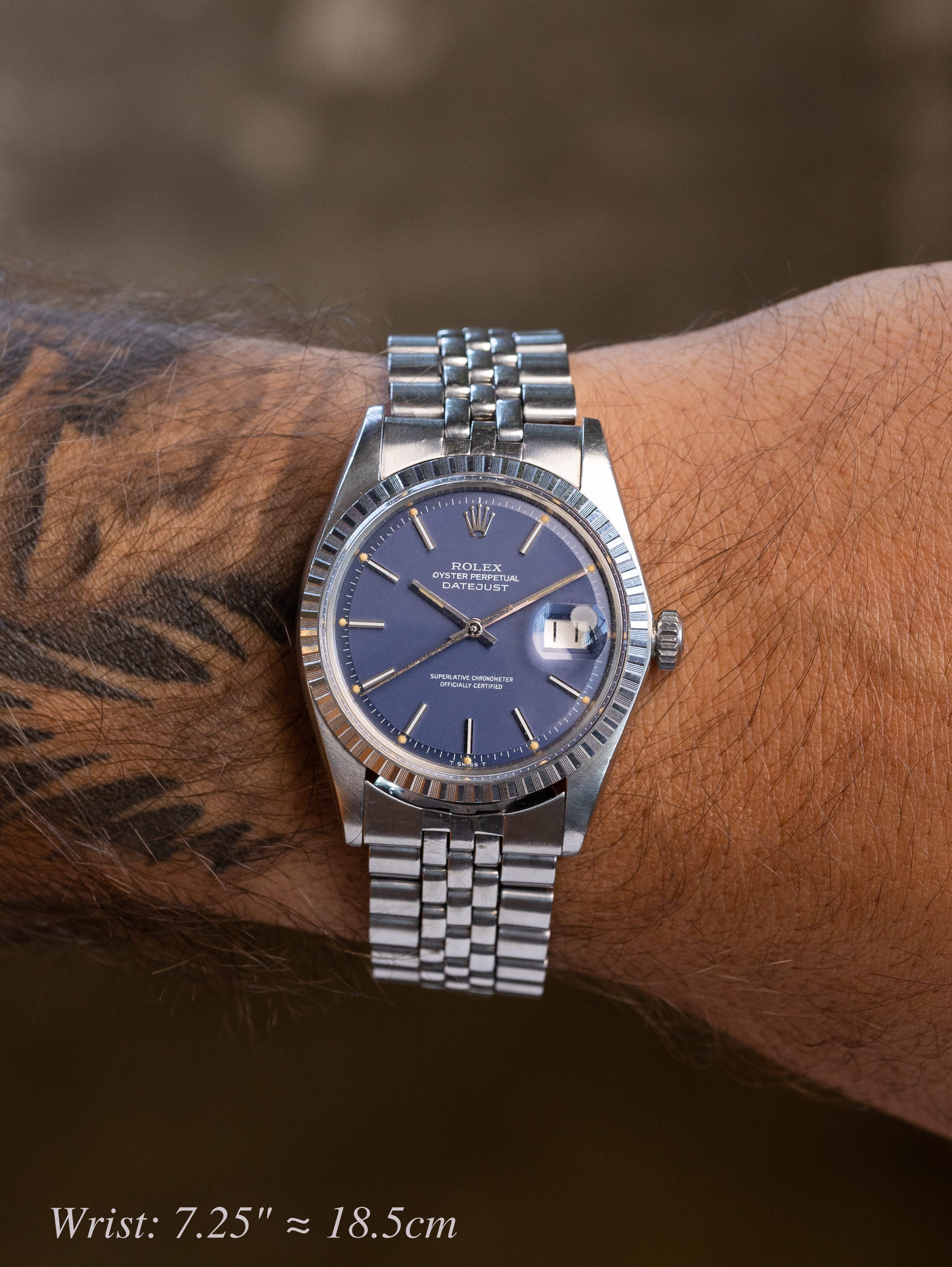 Rolex Datejust Ref. 1603 - Blue 'Satin' Dial