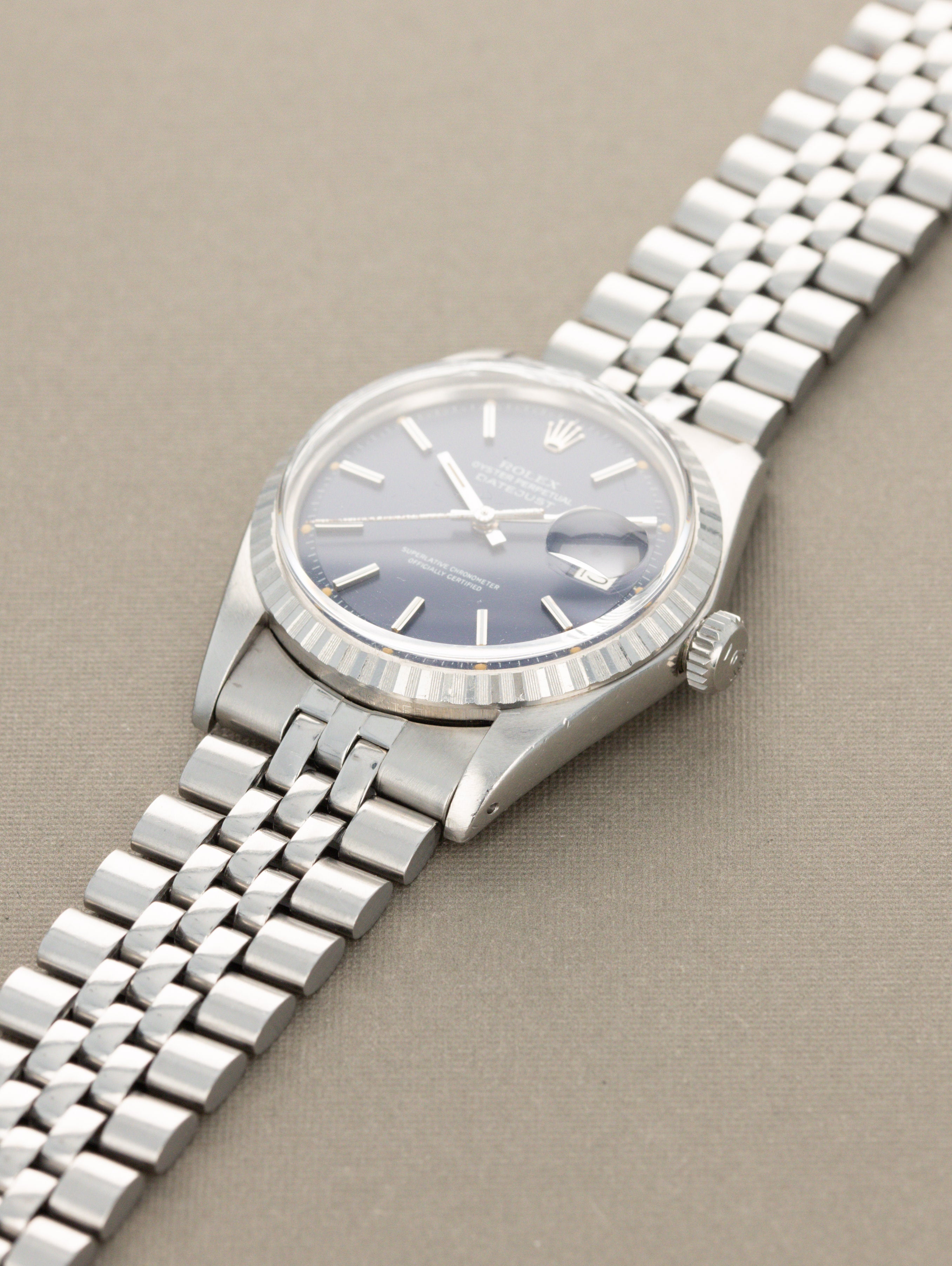 Rolex Datejust Ref. 1603 - Blue 'Satin' Dial