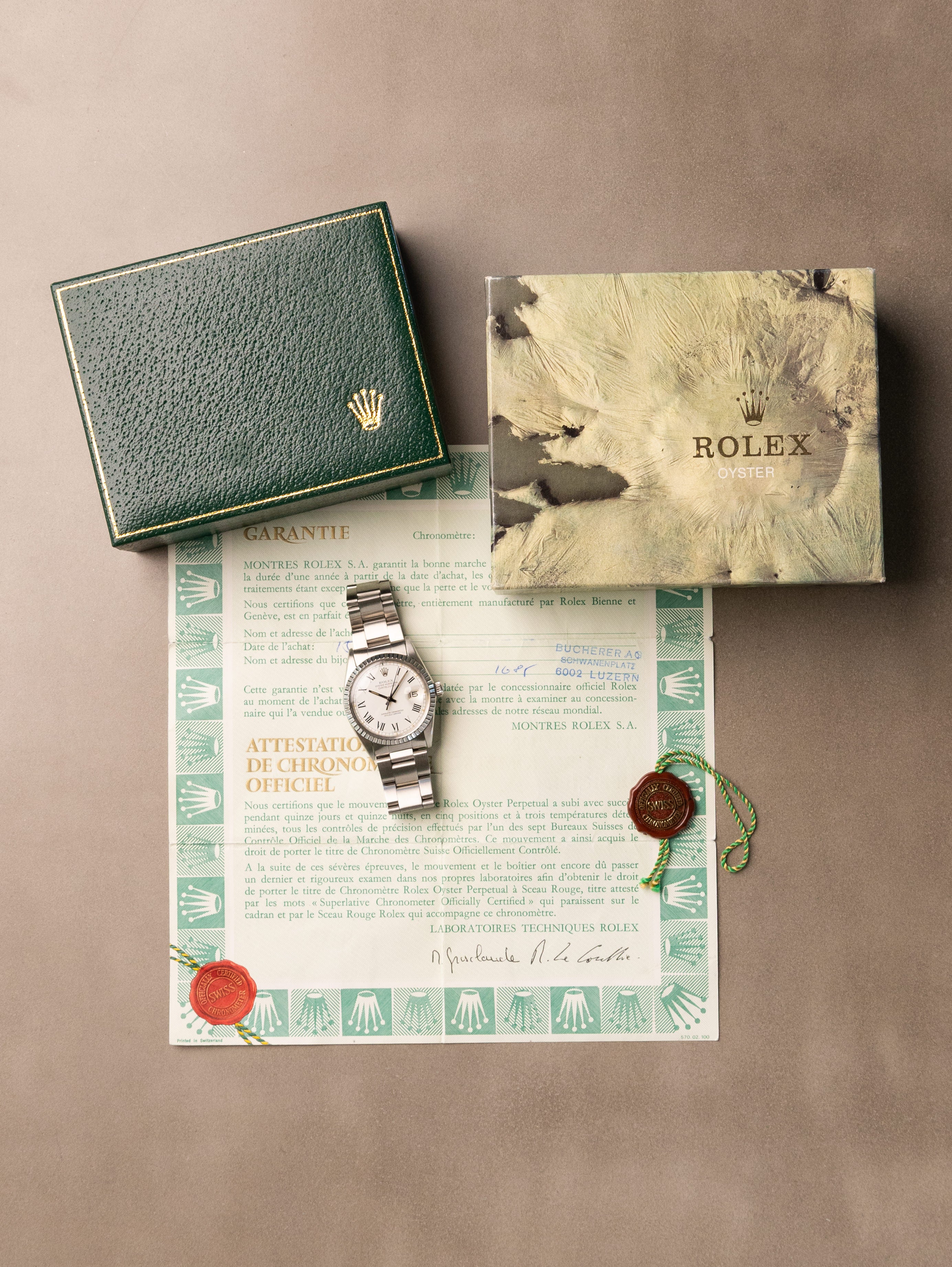 Rolex Datejust Ref. 16030 - White 'Buckley' Dial W/ Box & Papers