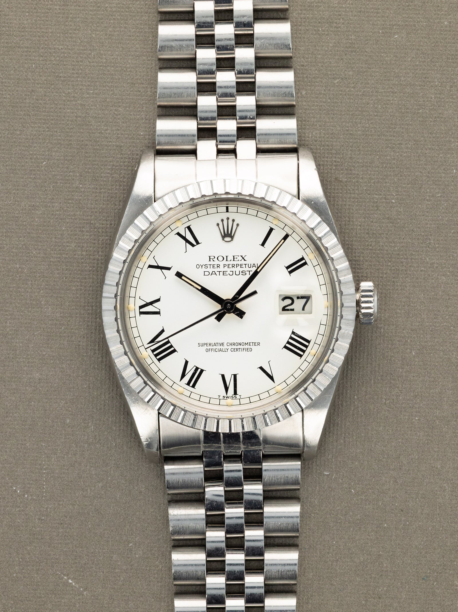 Rolex Datejust Ref. 16030 - White 'Buckley' Dial Unpolished