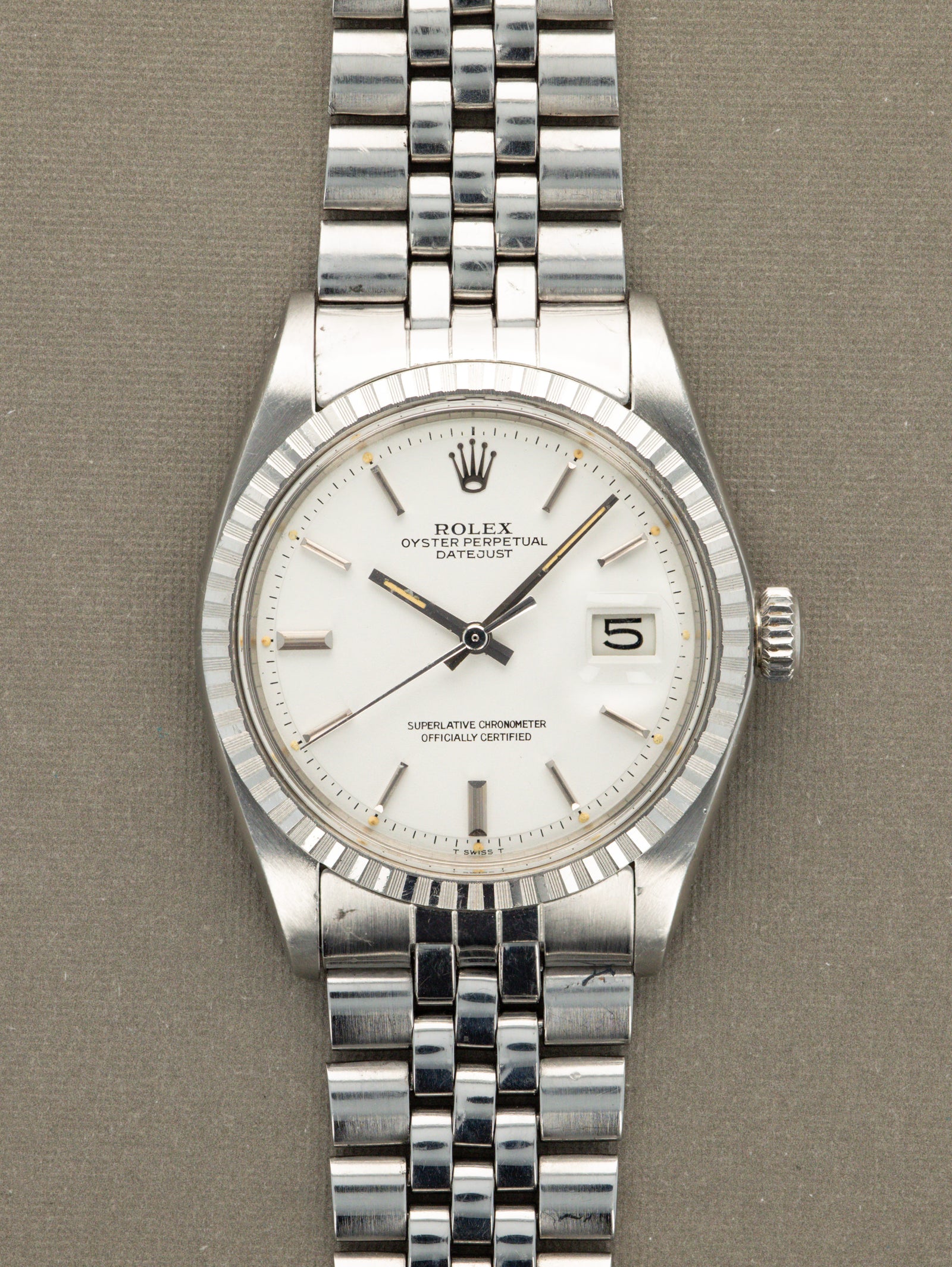 Rolex Datejust Ref. 1603 - Matte White Dial Unpolished