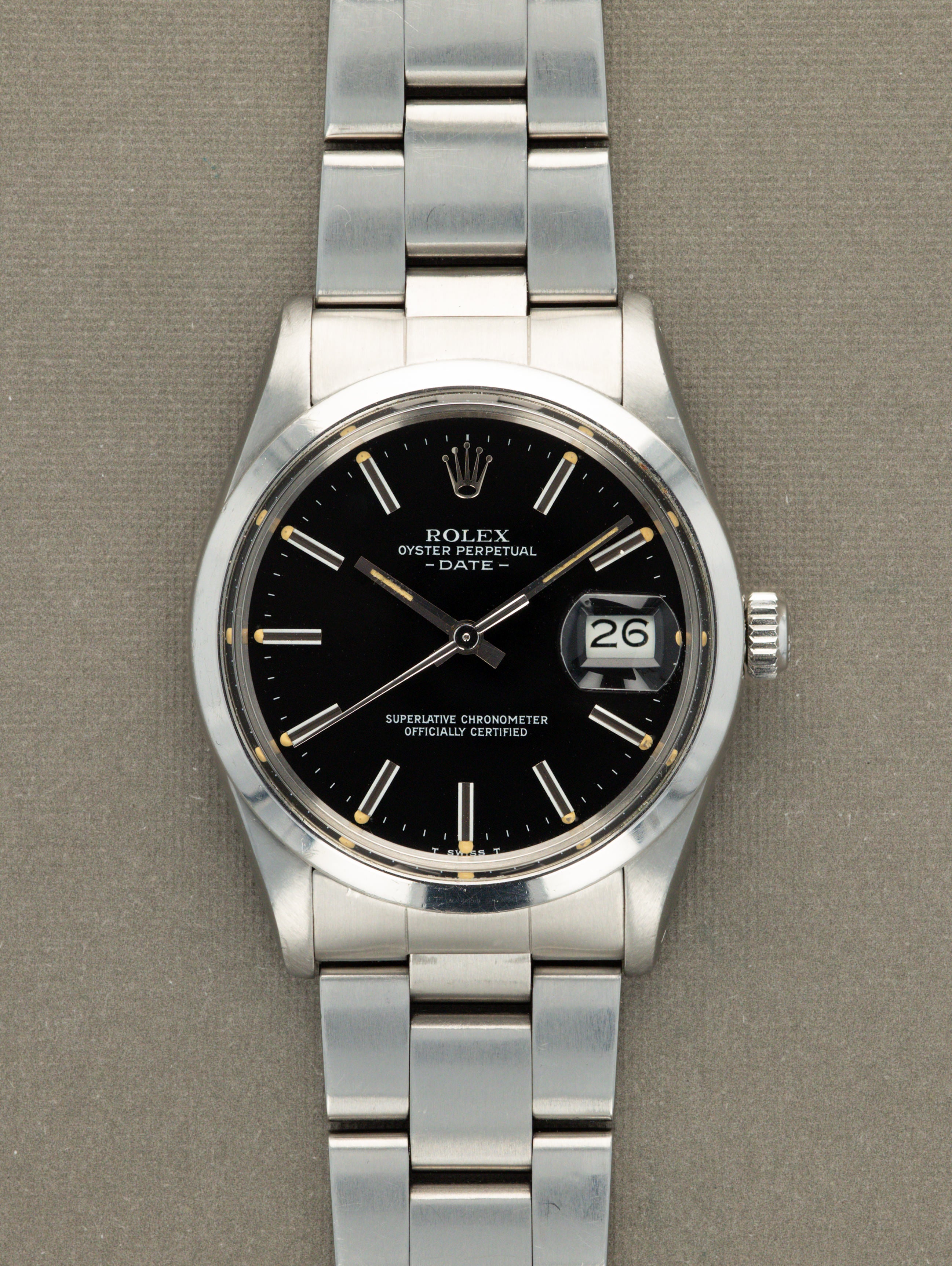 Rolex Oyster Perpetual Date Ref. 15000 - Gloss Black Dial