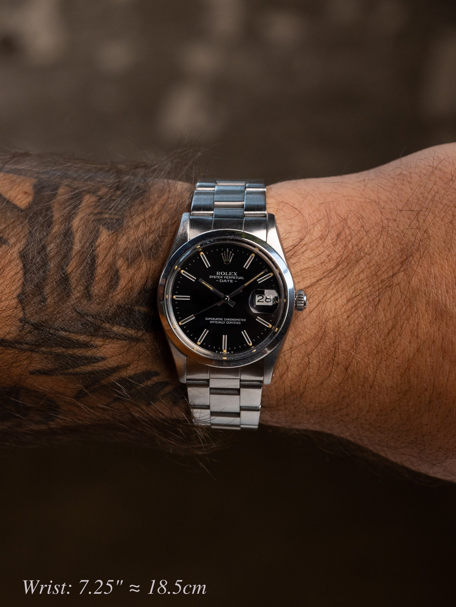 Rolex Oyster Perpetual Date Ref. 15000 - Gloss Black Dial