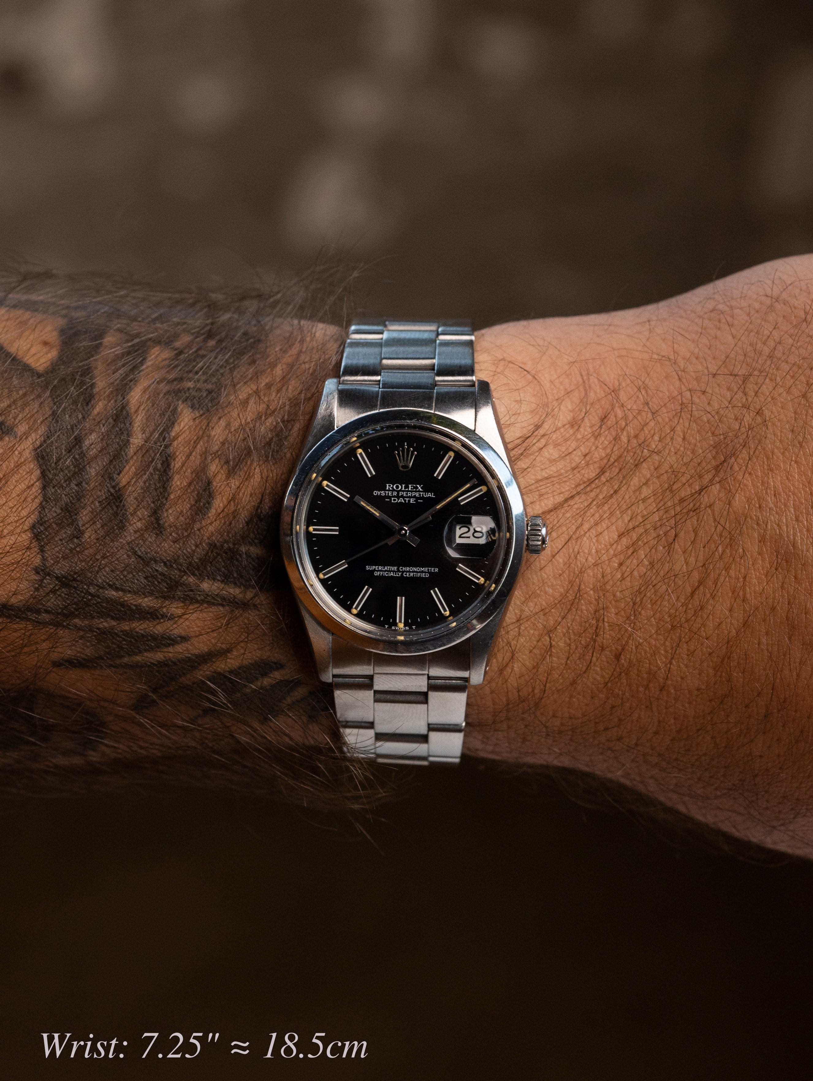 Rolex Oyster Perpetual Date Ref. 15000 - Gloss Black Dial