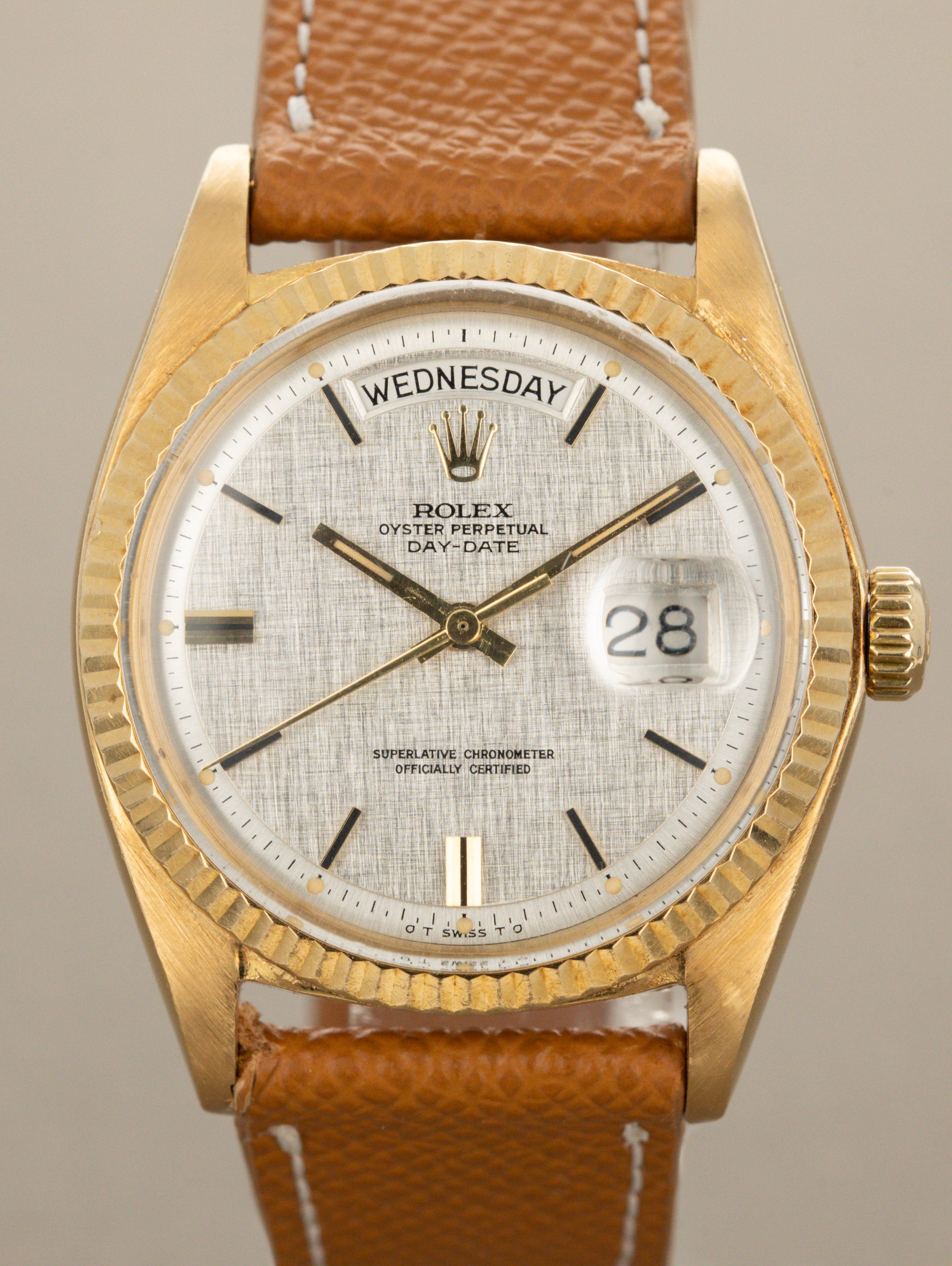 Rolex Day-Date Ref. 1803 - Silver 'Linen Sigma' Dial