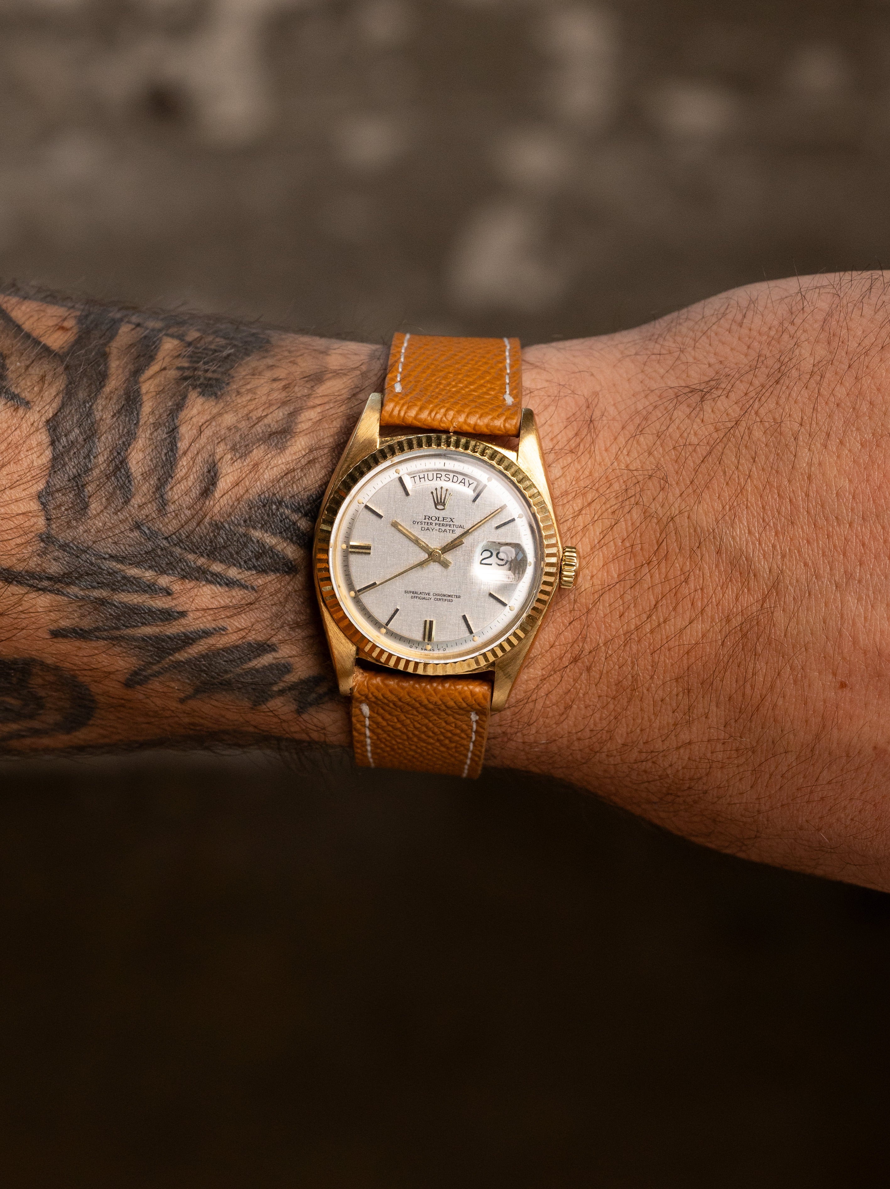 Rolex Day-Date Ref. 1803 - Silver 'Linen Sigma' Dial