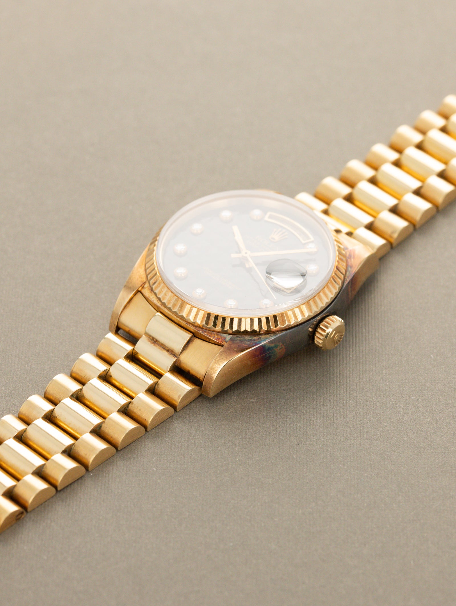 Rolex Day-Date Ref. 18038 - 'Onyx Pyramid' Dial Unpolished