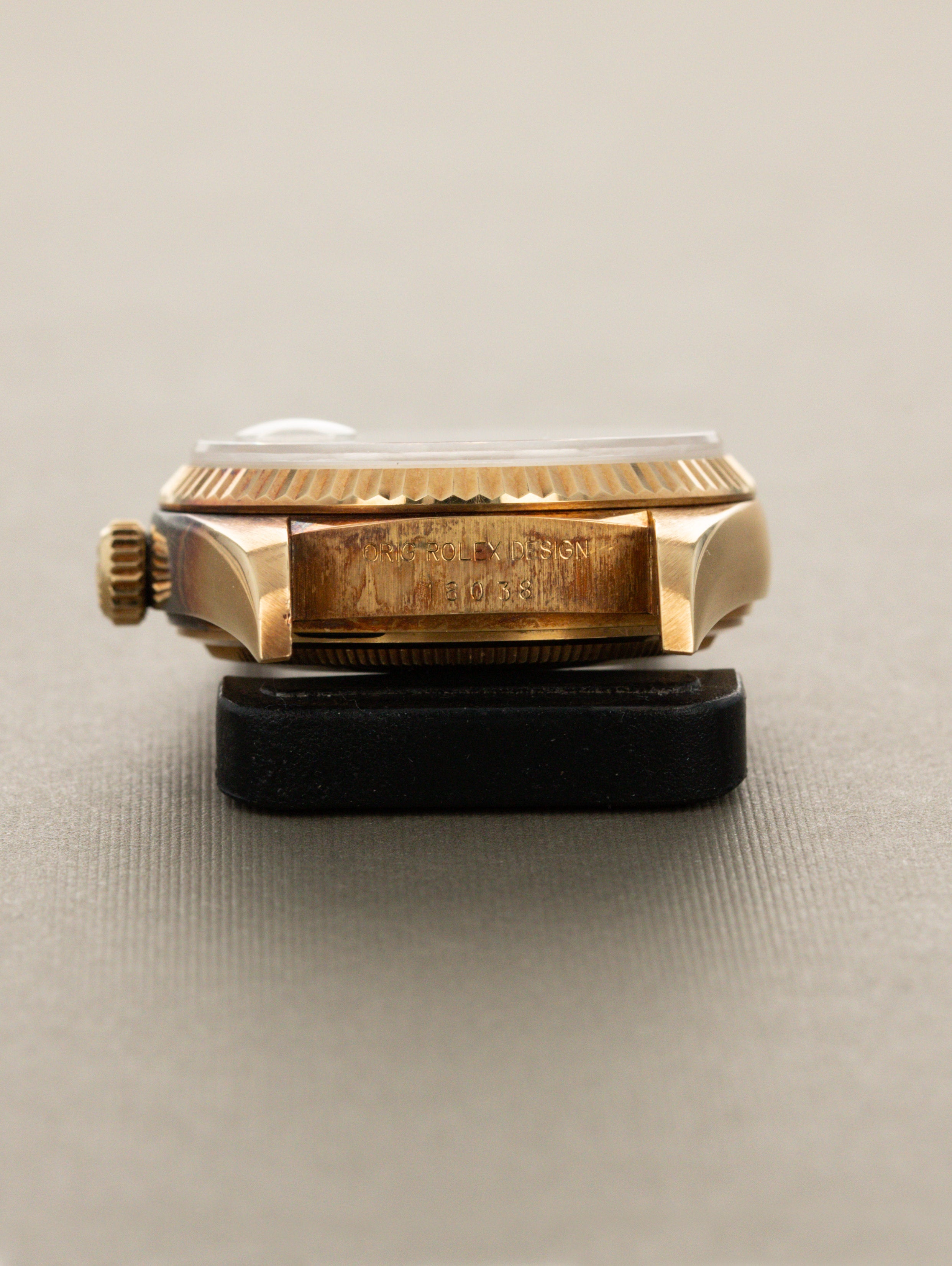 Rolex Day-Date Ref. 18038 - 'Onyx Pyramid' Dial Unpolished