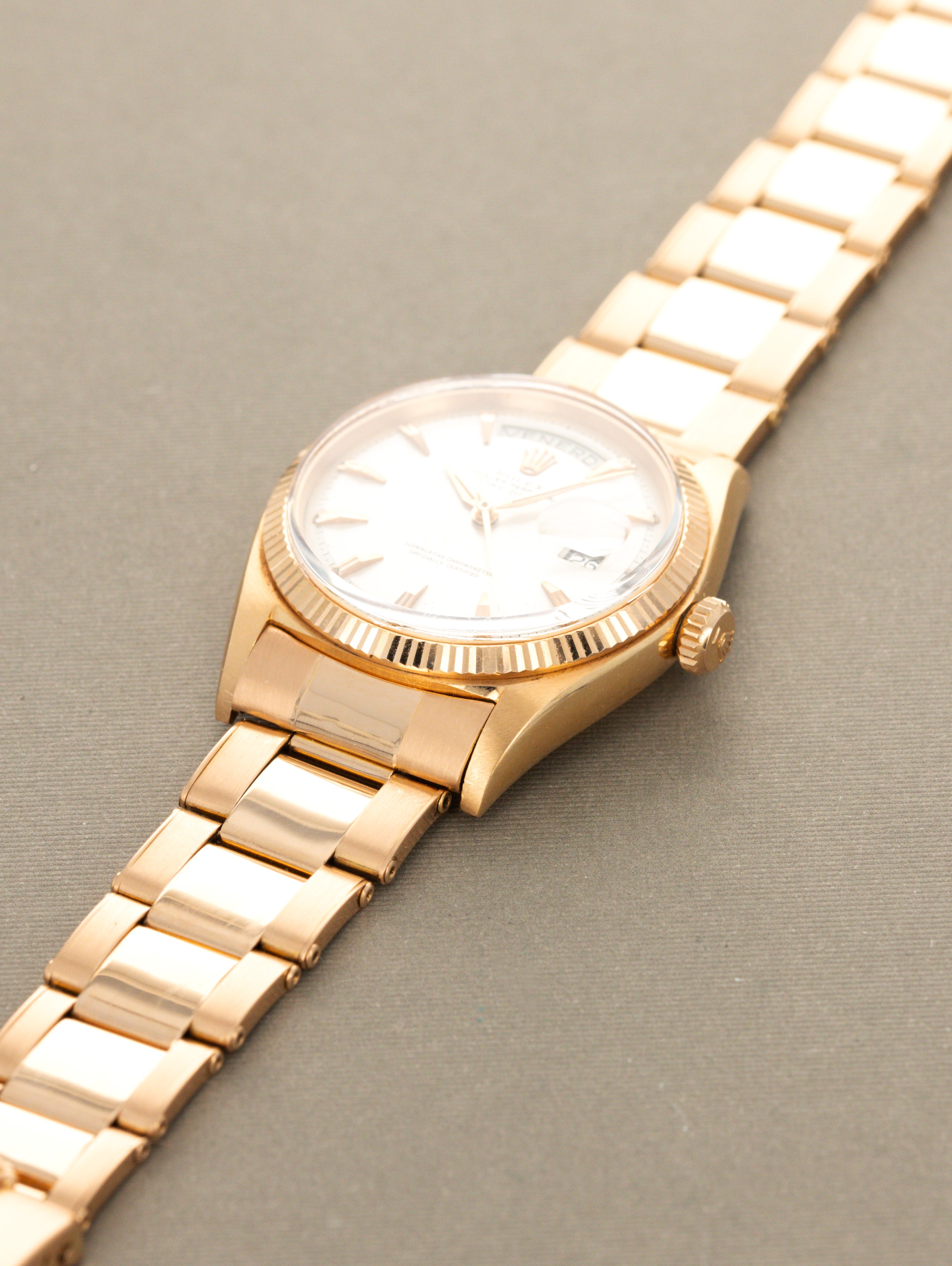 Rolex Day-Date Ref. 1803 - Rose Gold w/ Silver 'Claw' Dial LNOS w/ Caseback Sticker