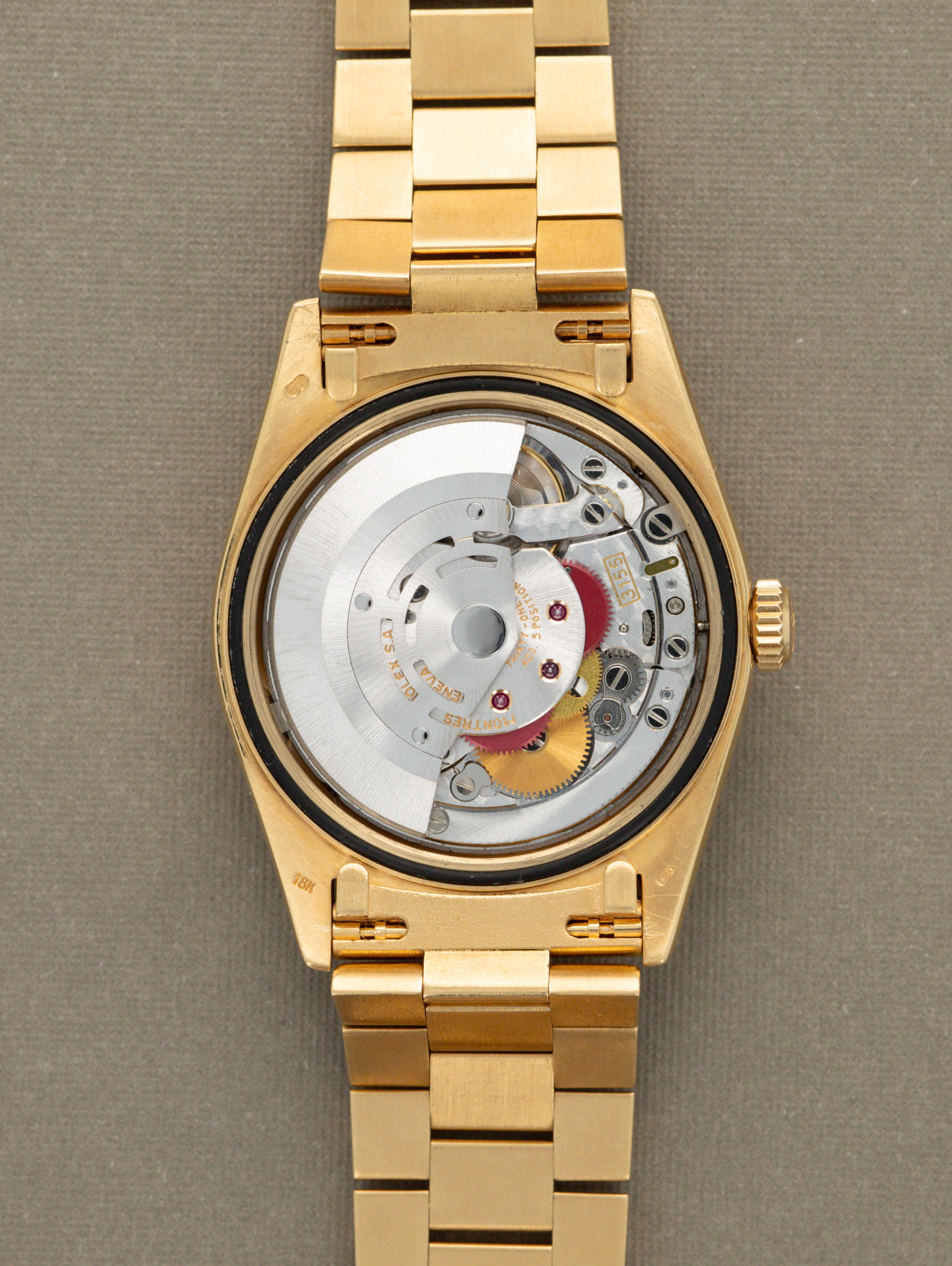 Rolex Day-Date Ref. 18238 - Black 'Sunburst' Dial W/ Rolex Service Card