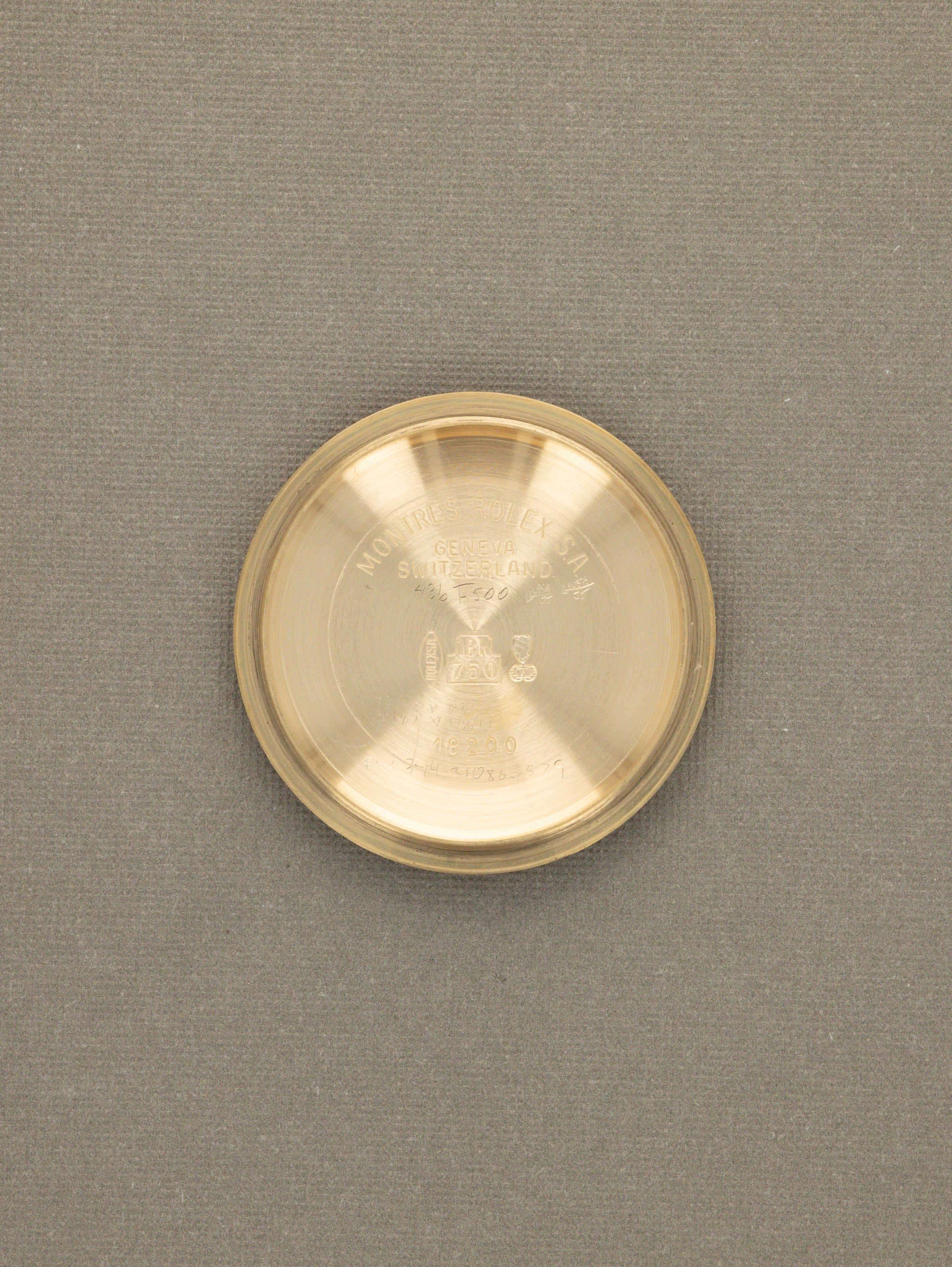 Rolex Day-Date Ref. 18238 - Black 'Sunburst' Dial W/ Rolex Service Card