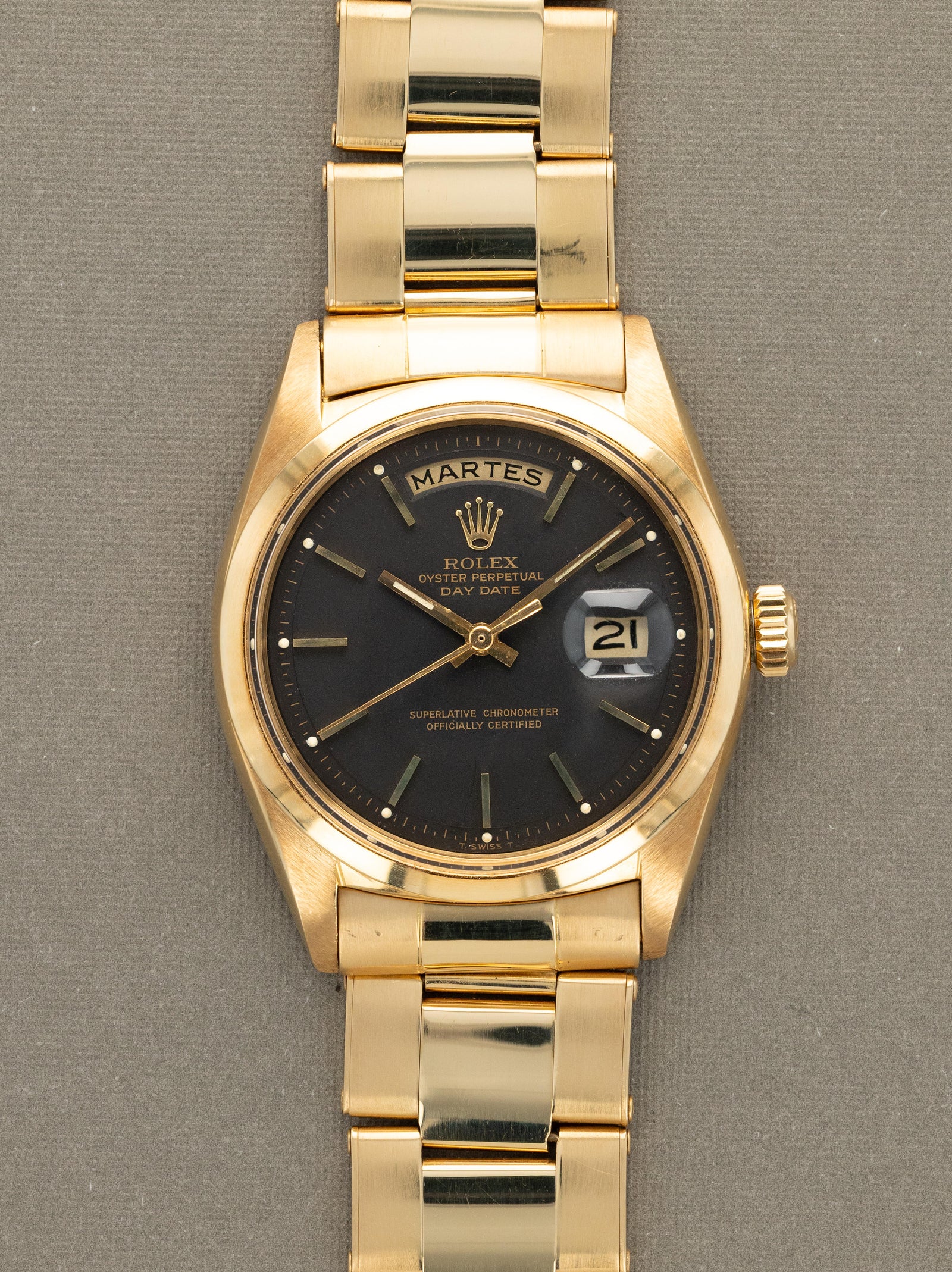 Rolex Day-Date Ref. 1802 - Matte Black Dial