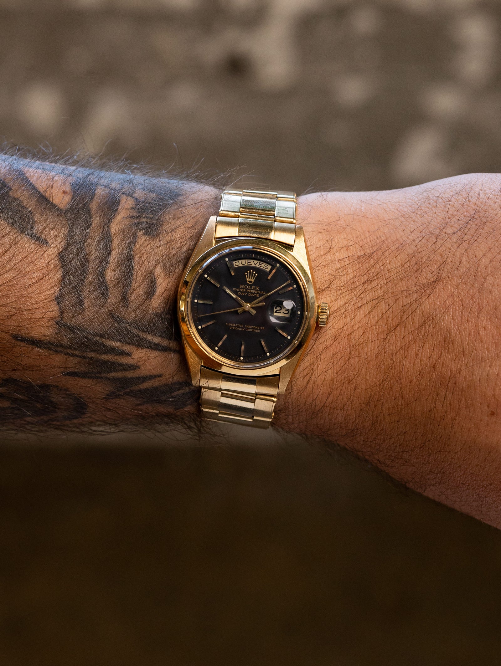 Rolex Day-Date Ref. 1802 - Matte Black Dial