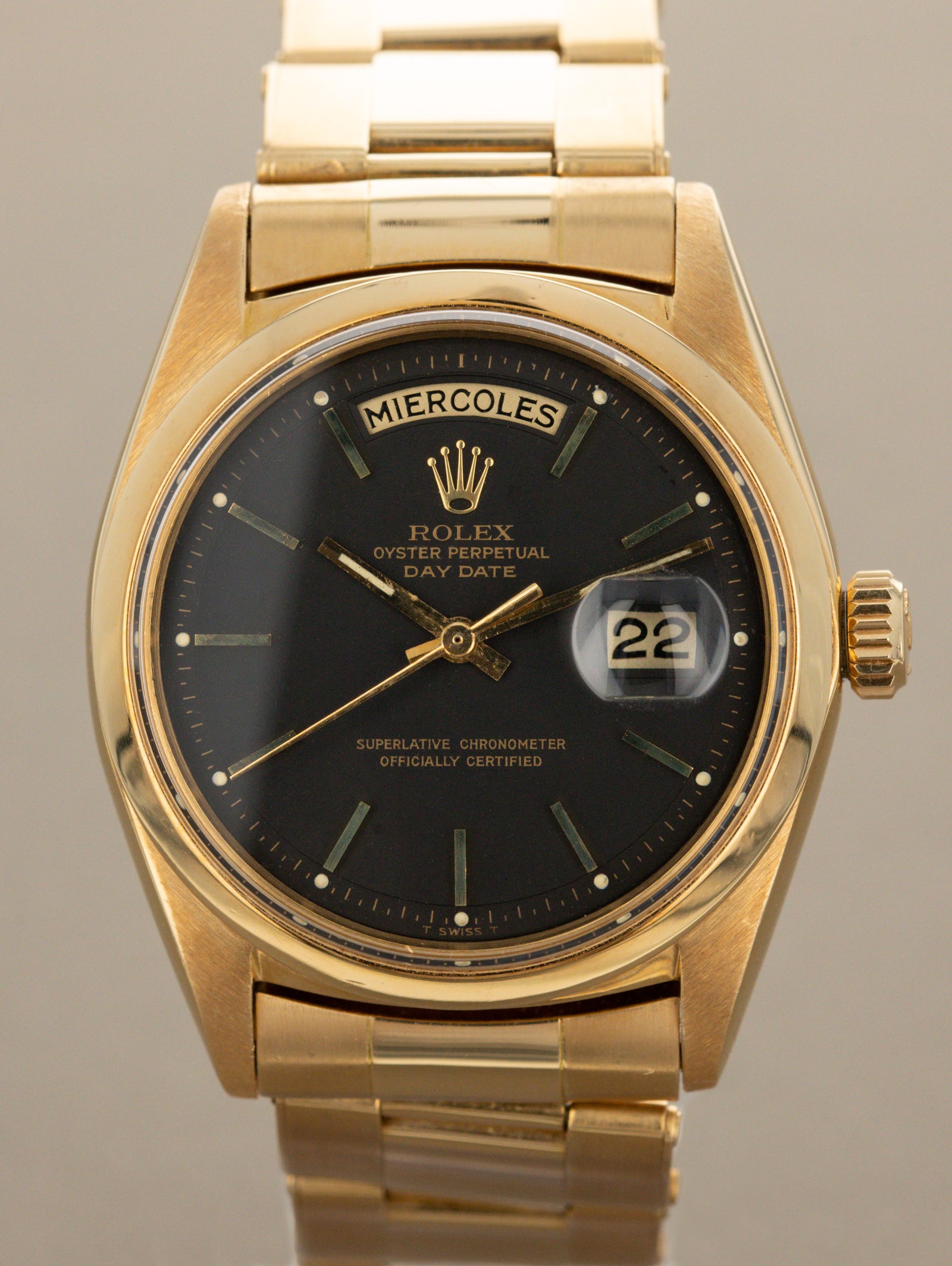 Rolex Day-Date Ref. 1802 - Matte Black Dial