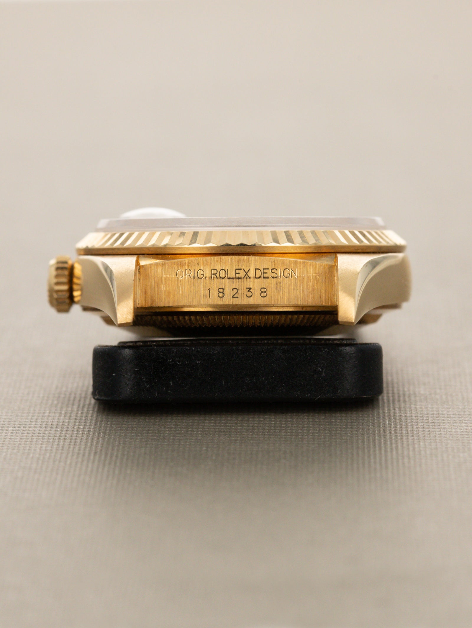 Rolex Day-Date Ref. 18238 - Black 'Sunburst' Dial Unpolished W/ Box & Papers