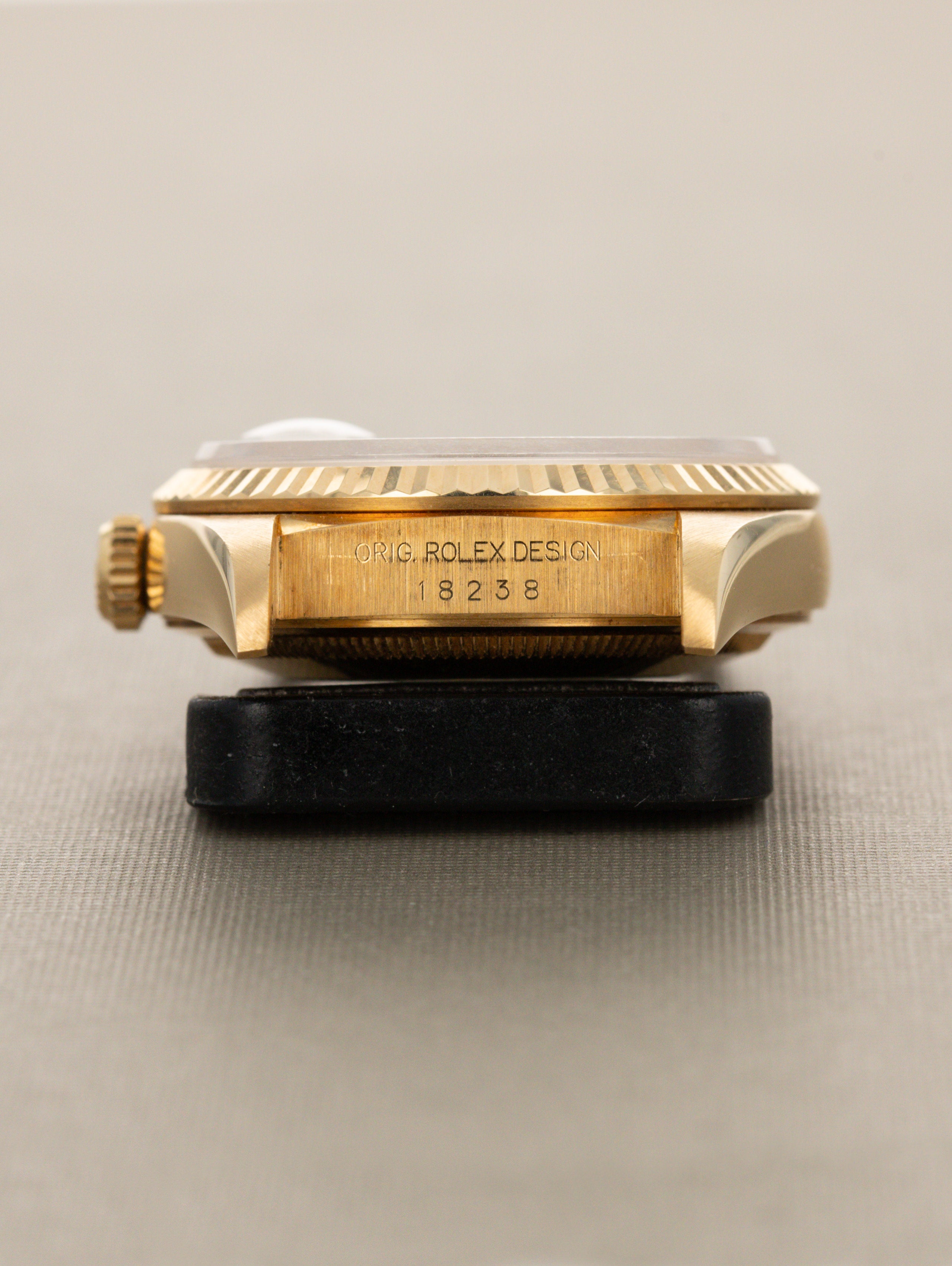Rolex Day-Date Ref. 18238 - Black 'Sunburst' Dial Unpolished W/ Box & Papers