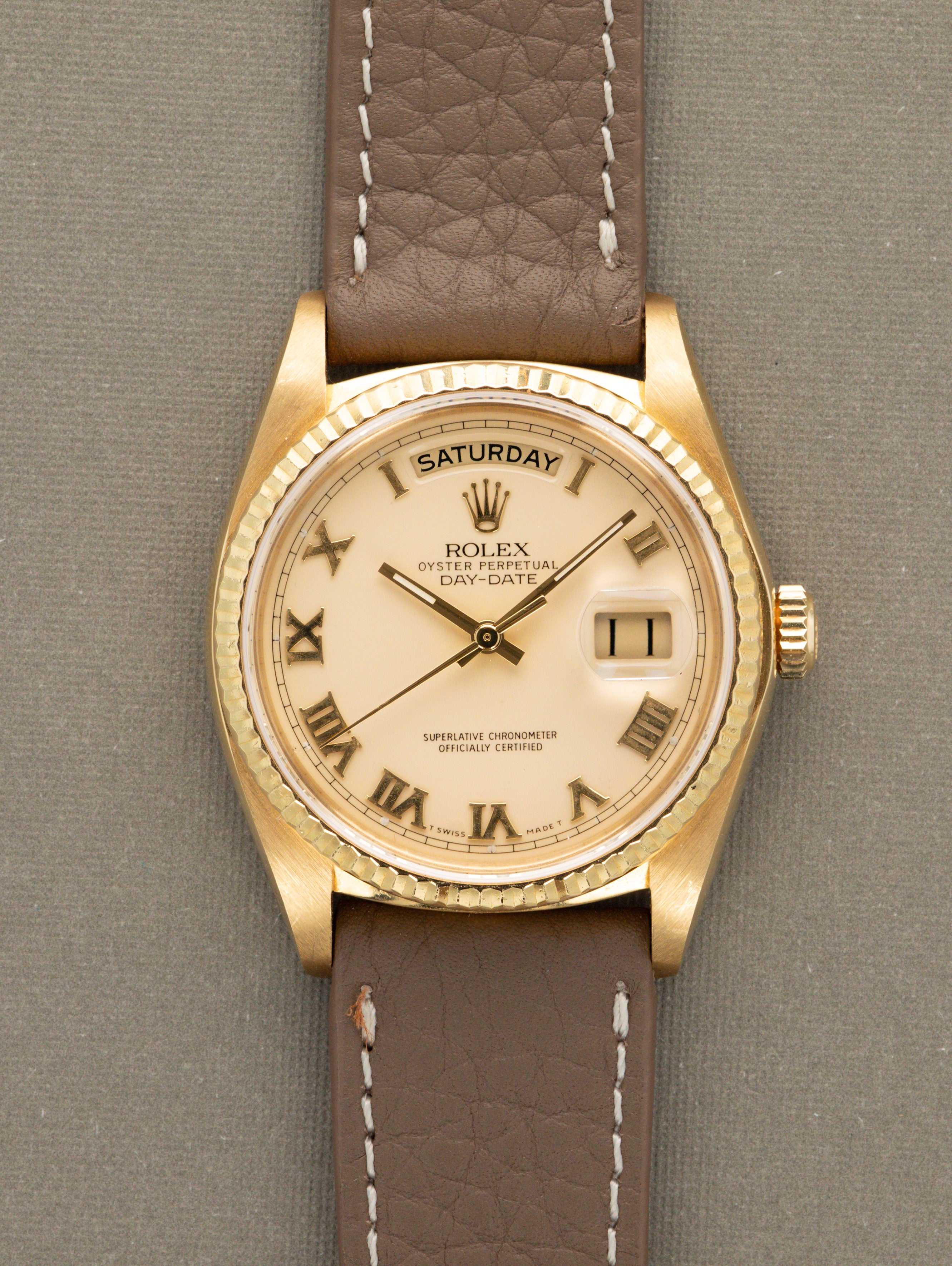 Rolex Day-Date Ref. 18038 'Quickset' - Cream 'Roman' Dial