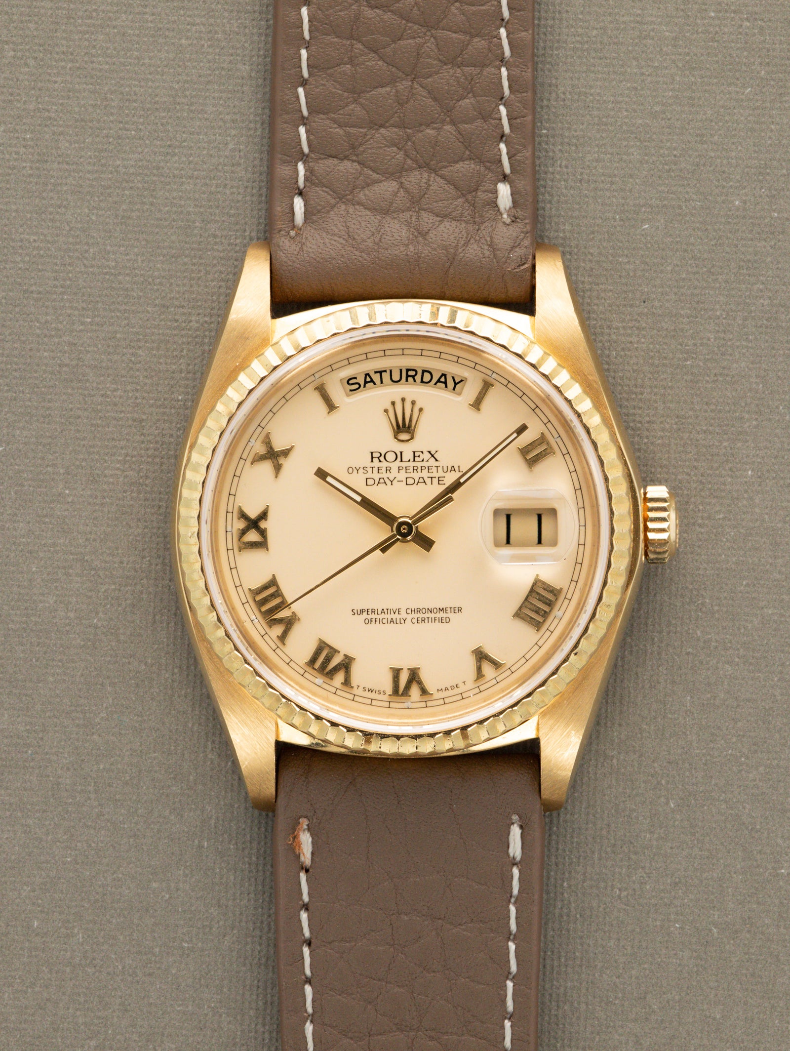 Rolex Day-Date Ref. 18038 'Quickset' - Cream 'Roman' Dial