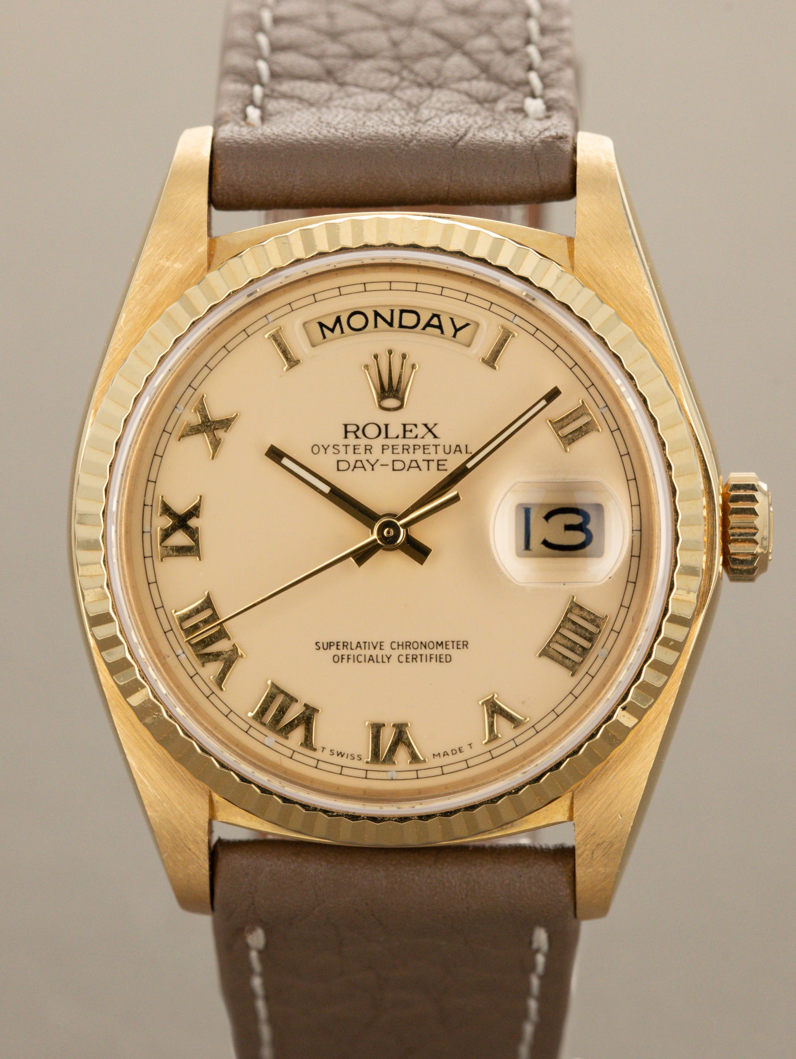 Rolex Day-Date Ref. 18038 'Quickset' - Cream 'Roman' Dial