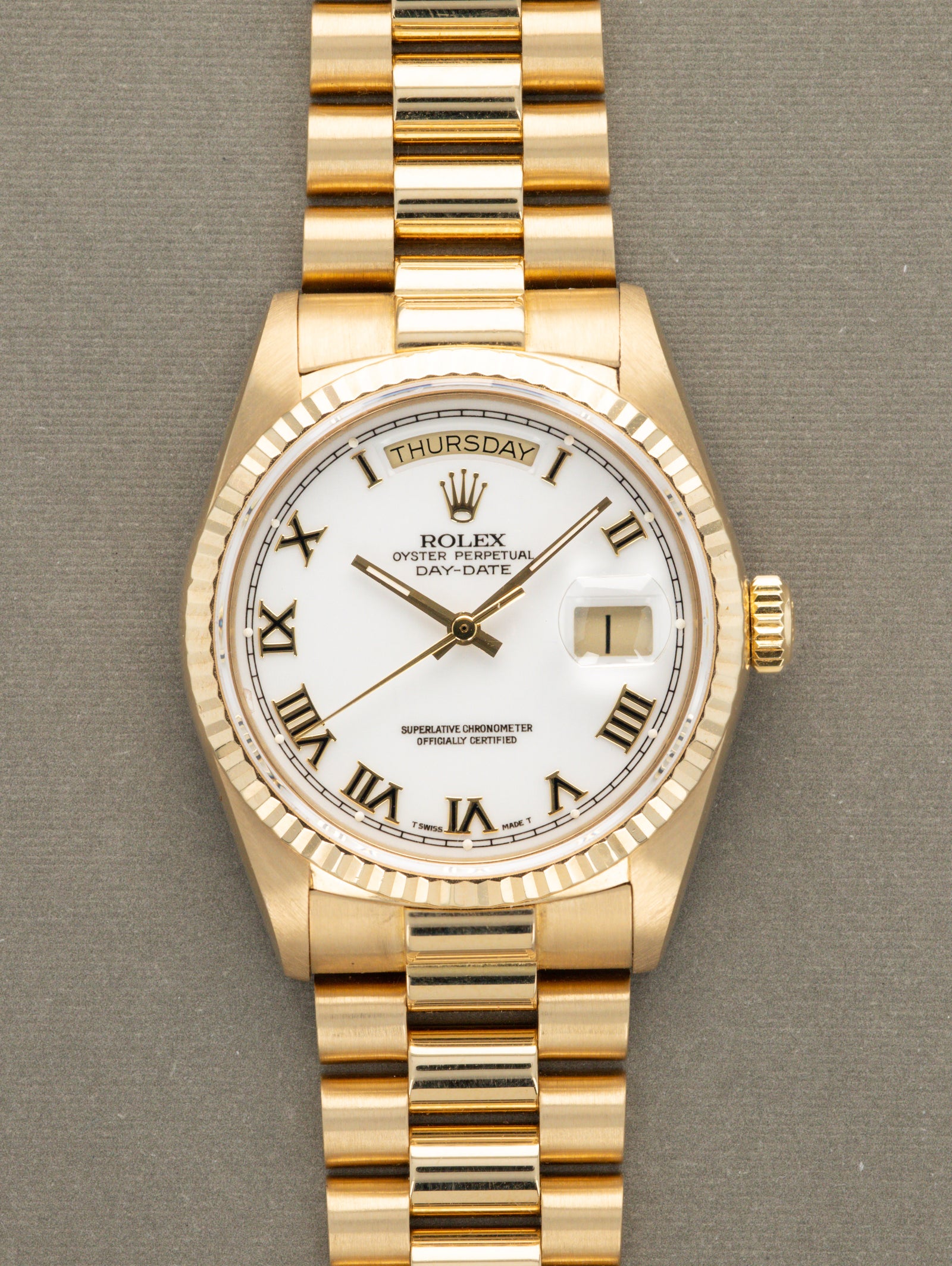 Rolex Day-Date Ref. 18038 - White Roman
