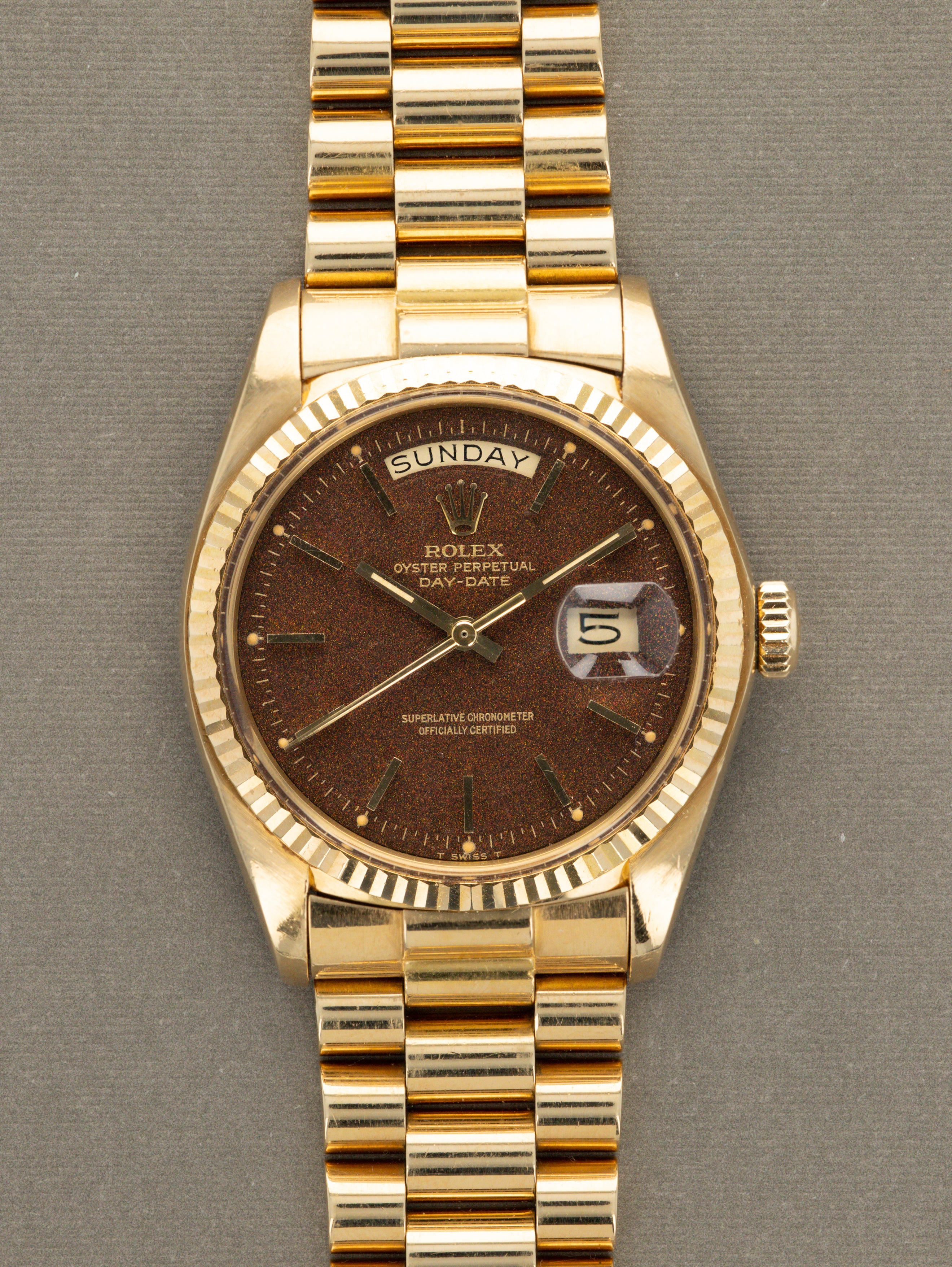 Rolex president deals wood dial