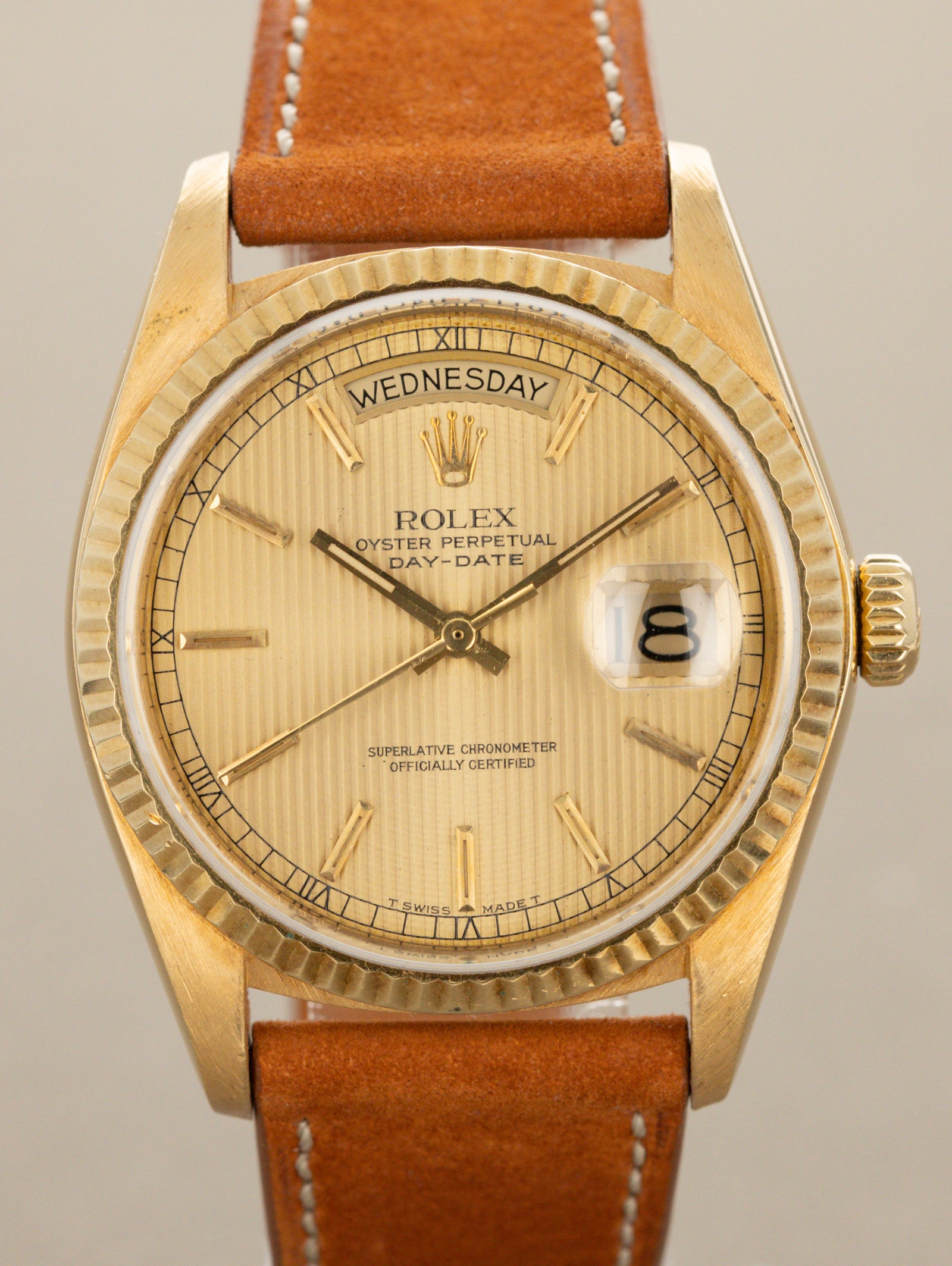 Rolex Day-Date Ref. 18038 - Champagne 'Tapestry' Dial