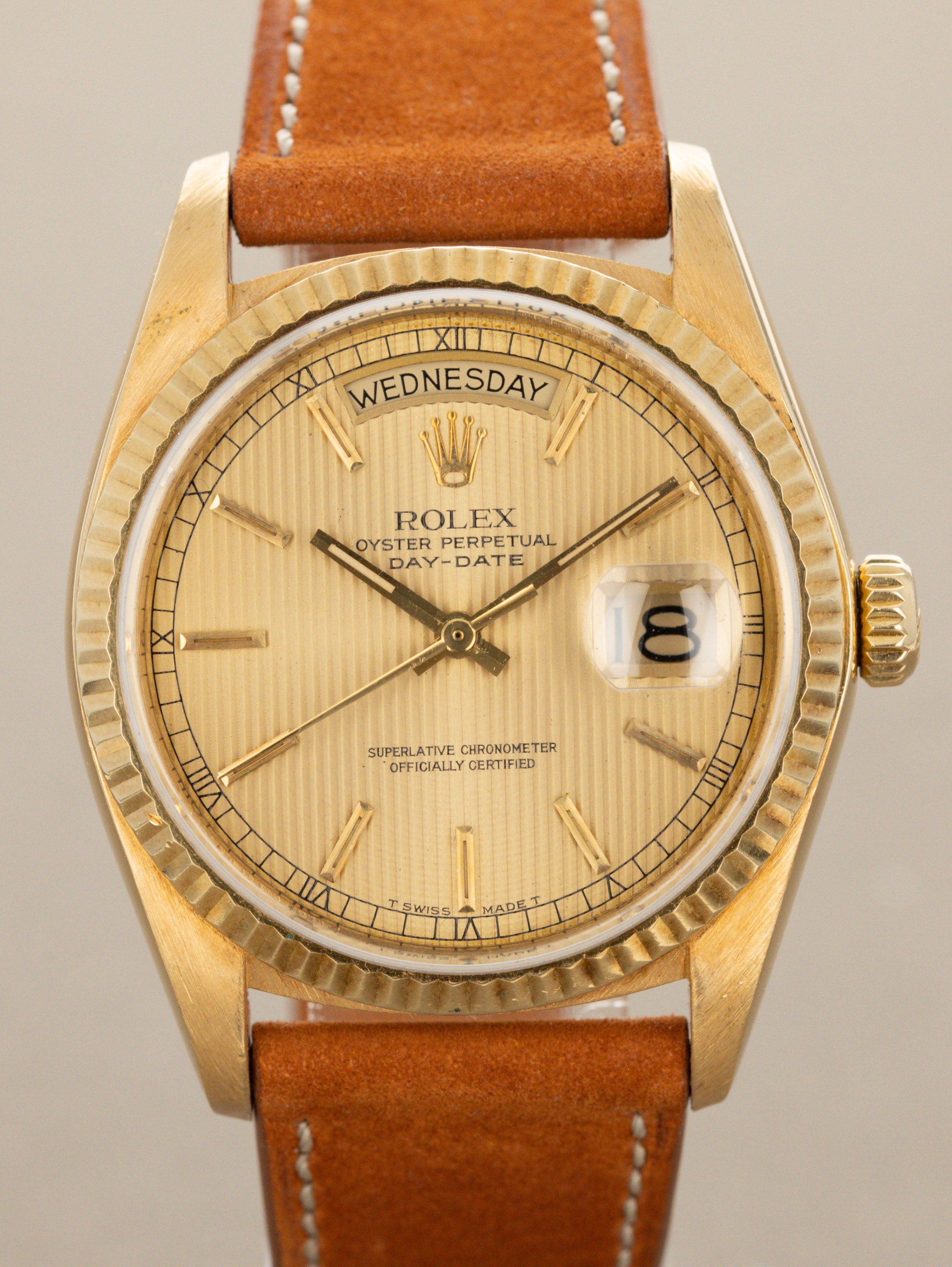 Rolex Day-Date Ref. 18038 - Champagne 'Tapestry' Dial