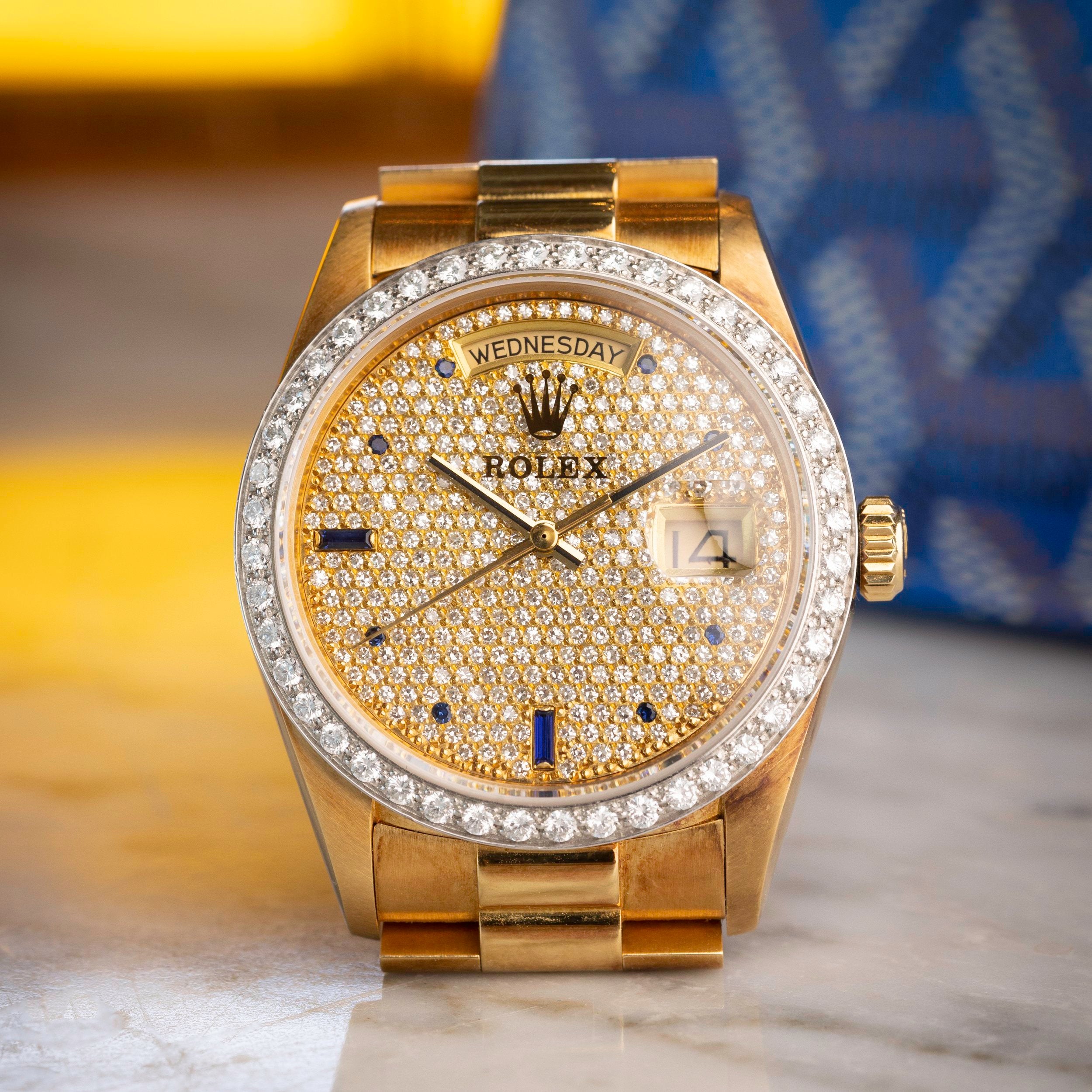 Pave diamond rolex Clearance