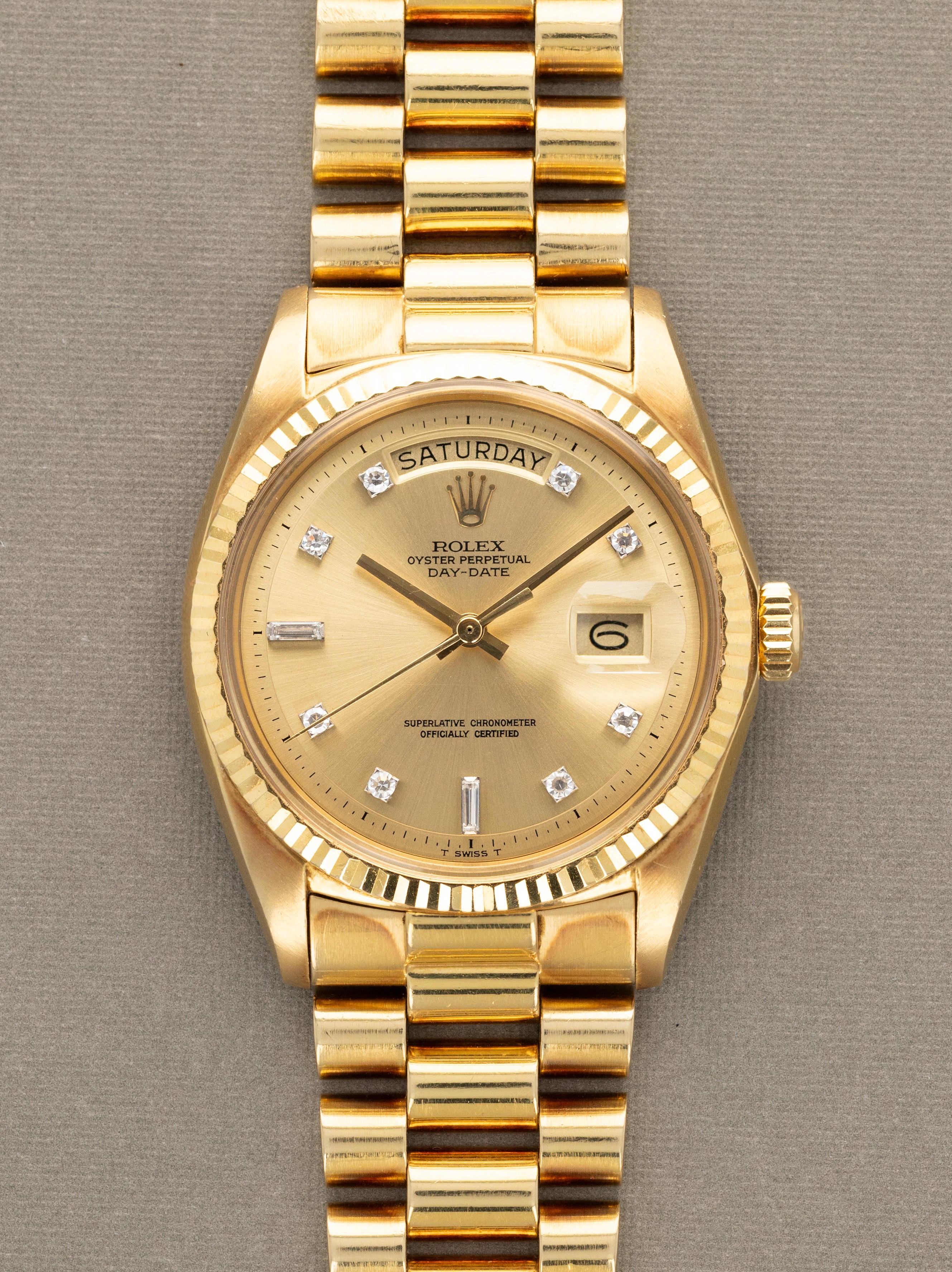 Rolex Day-Date Ref. 1804 - Champagne Diamond Dial