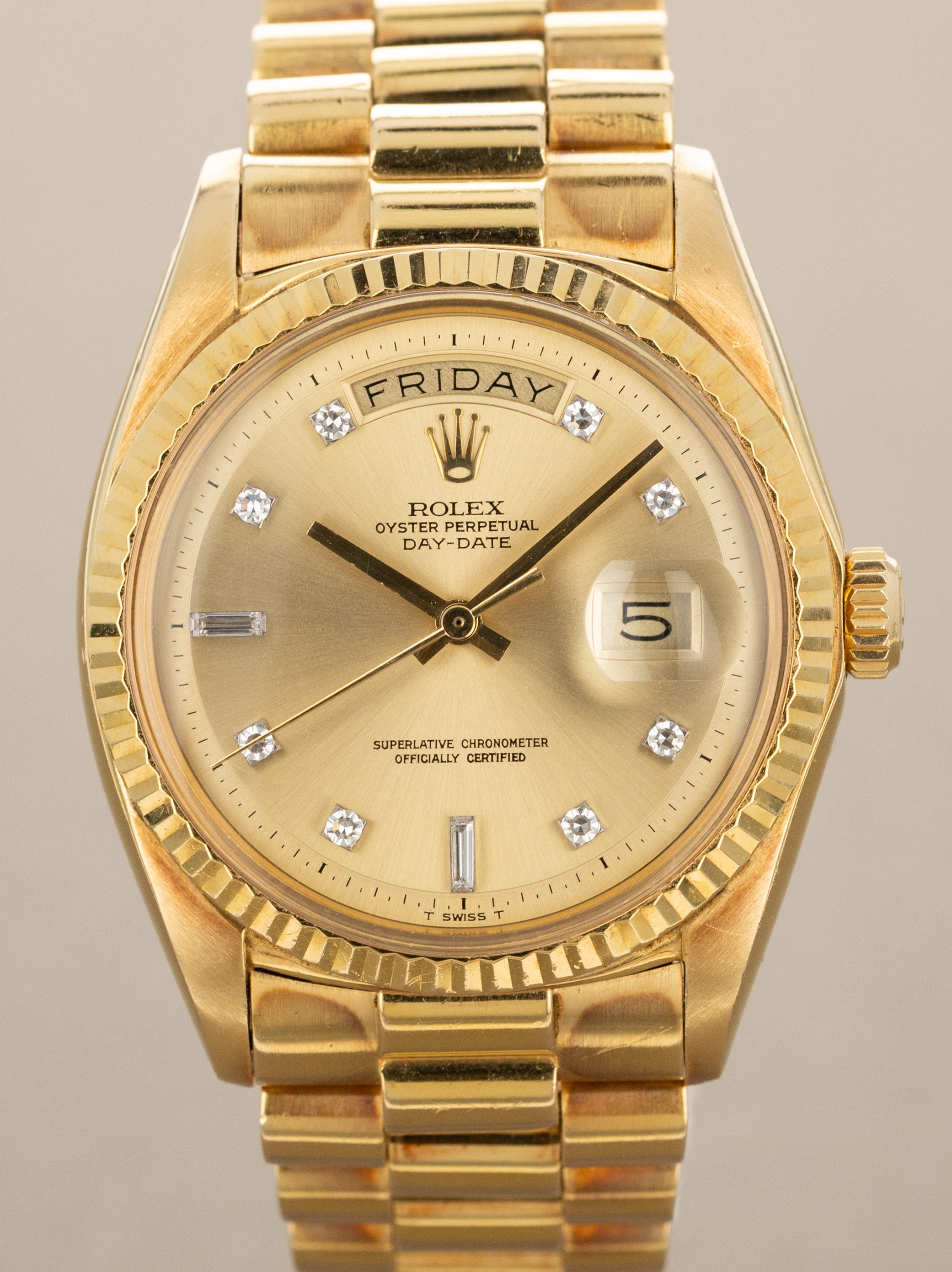 Rolex Day-Date Ref. 1804 - Champagne Diamond Dial