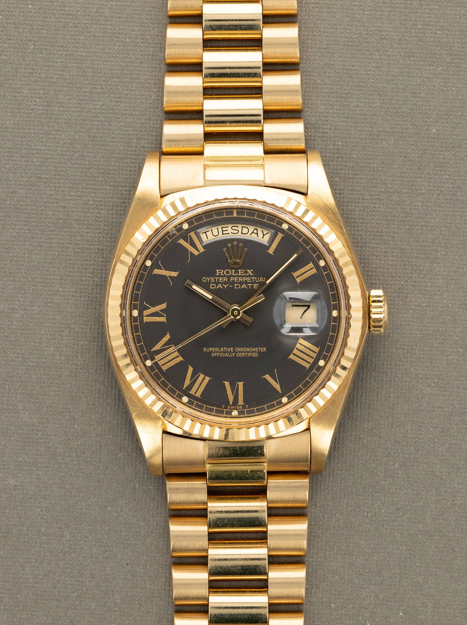 Rolex Day-Date Ref. 1803 - Grey 'Buckley' Dial W/ Box & Papers