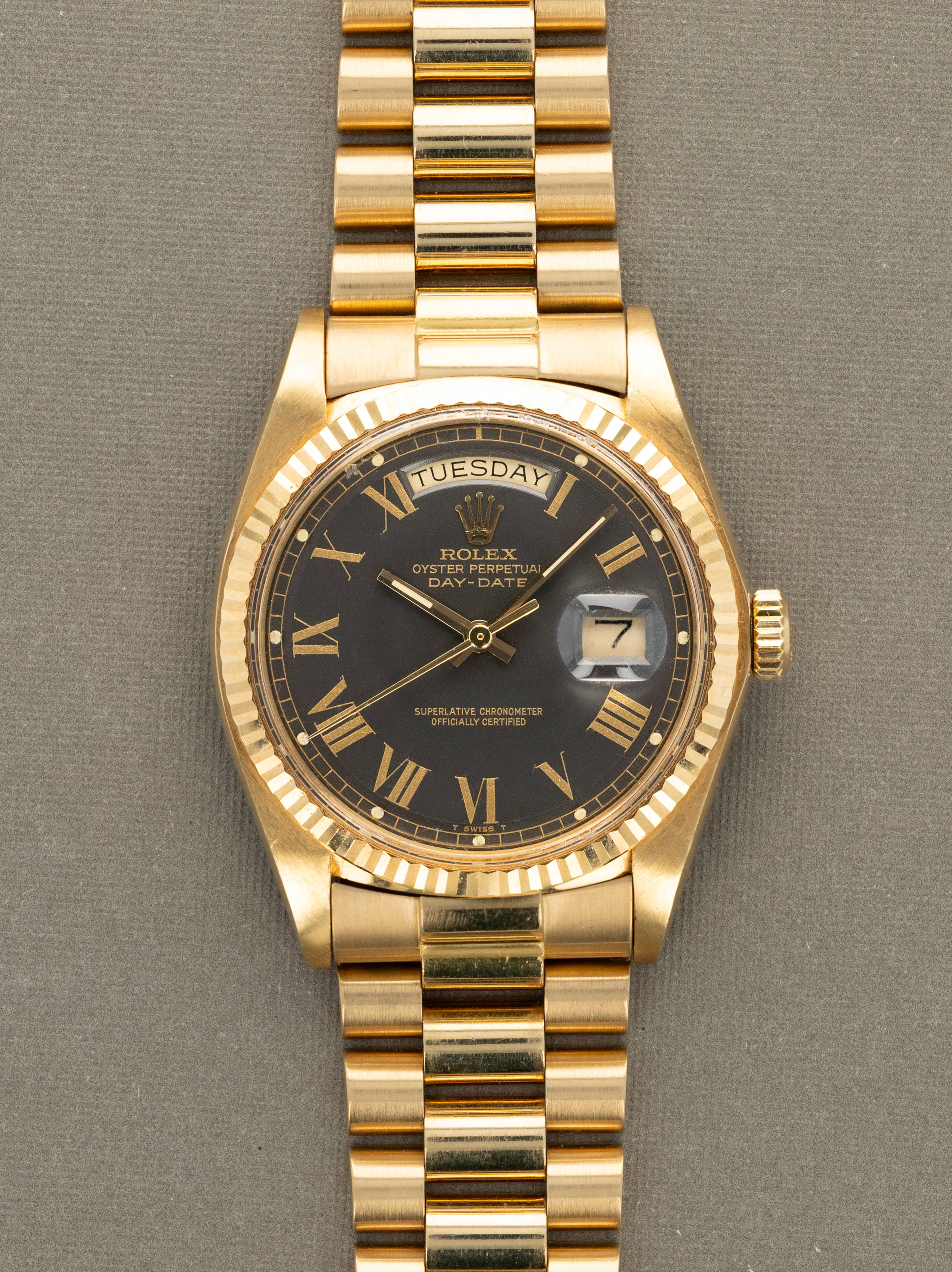 Rolex Day-Date Ref. 1803 - Grey 'Buckley' Dial W/ Box & Papers