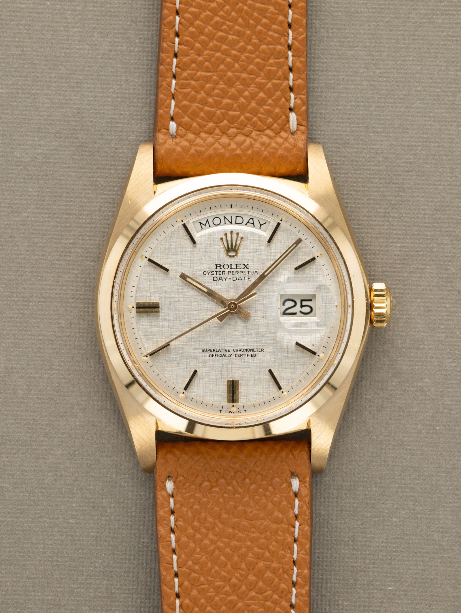 Rolex Day-Date Ref. 1802 - Silver 'Linen' Dial