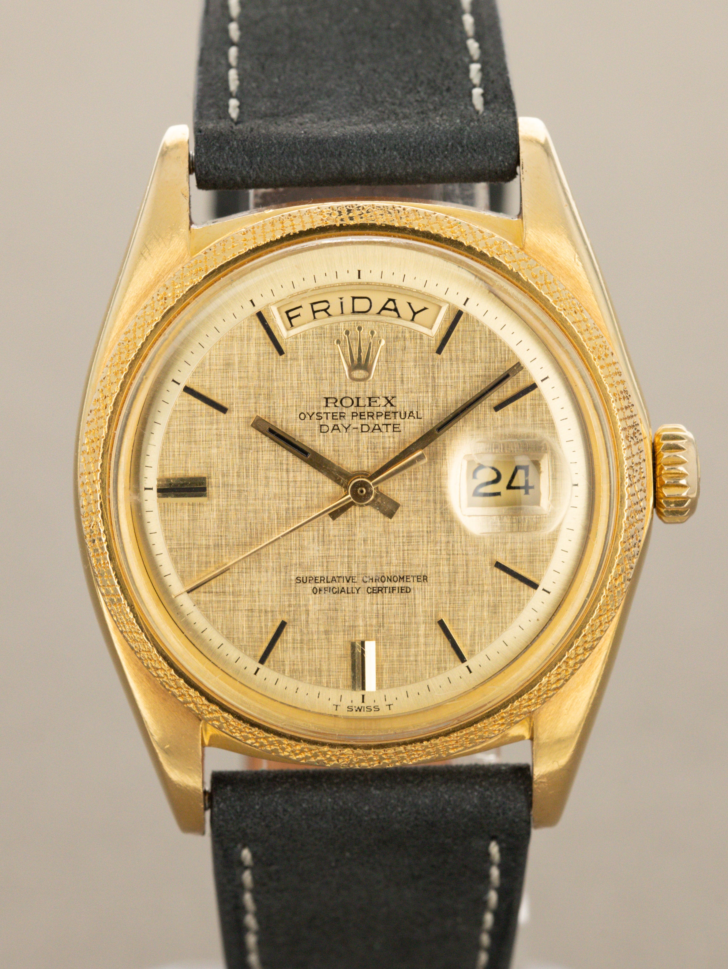 Rolex Day-Date Ref. 1811 'Morellis' - Non-Luminous Champagne 'Linen' Dial