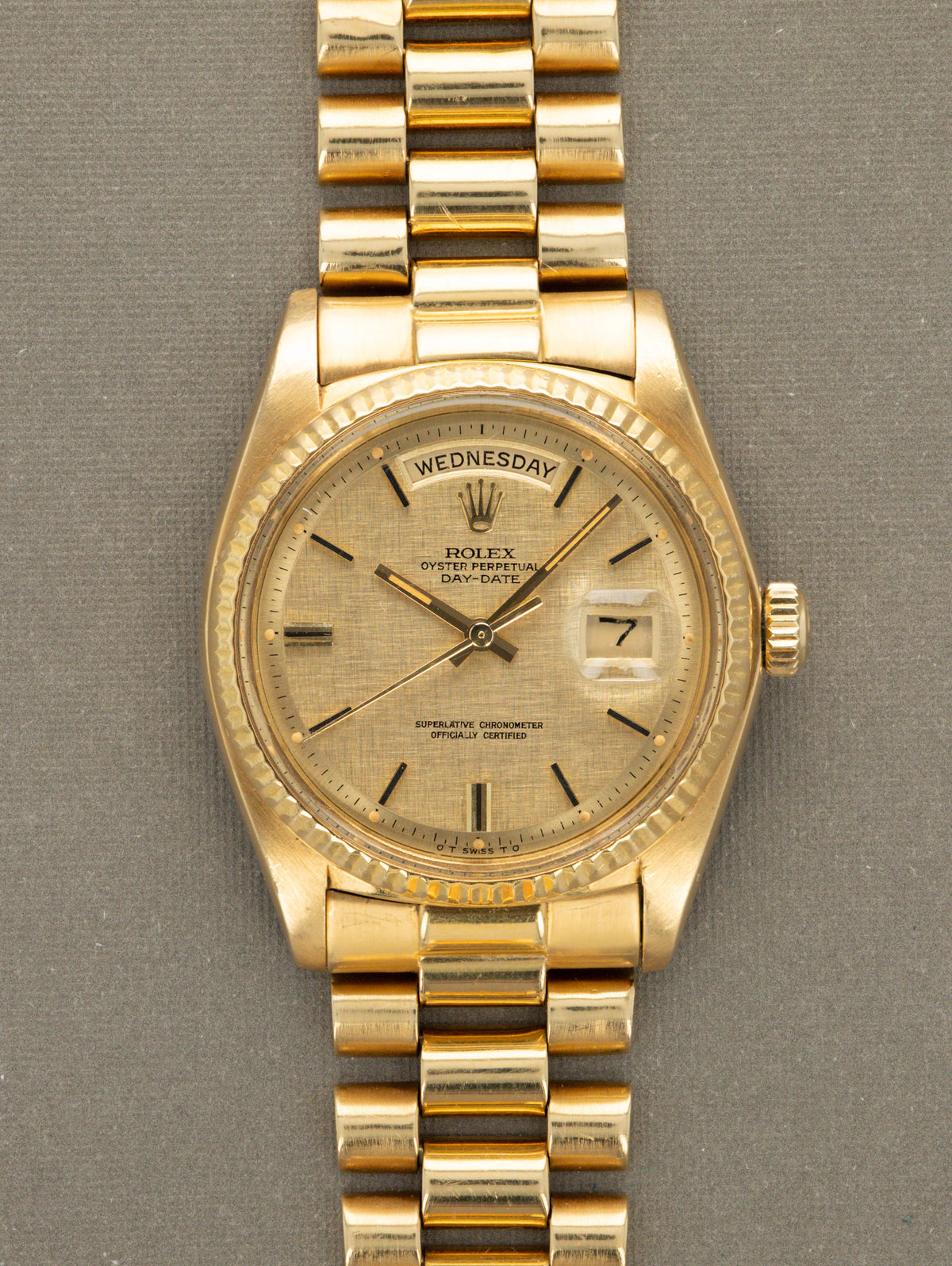 Rolex Day-Date Ref. 1803 - Champagne 'Linen Sigma' Dial
