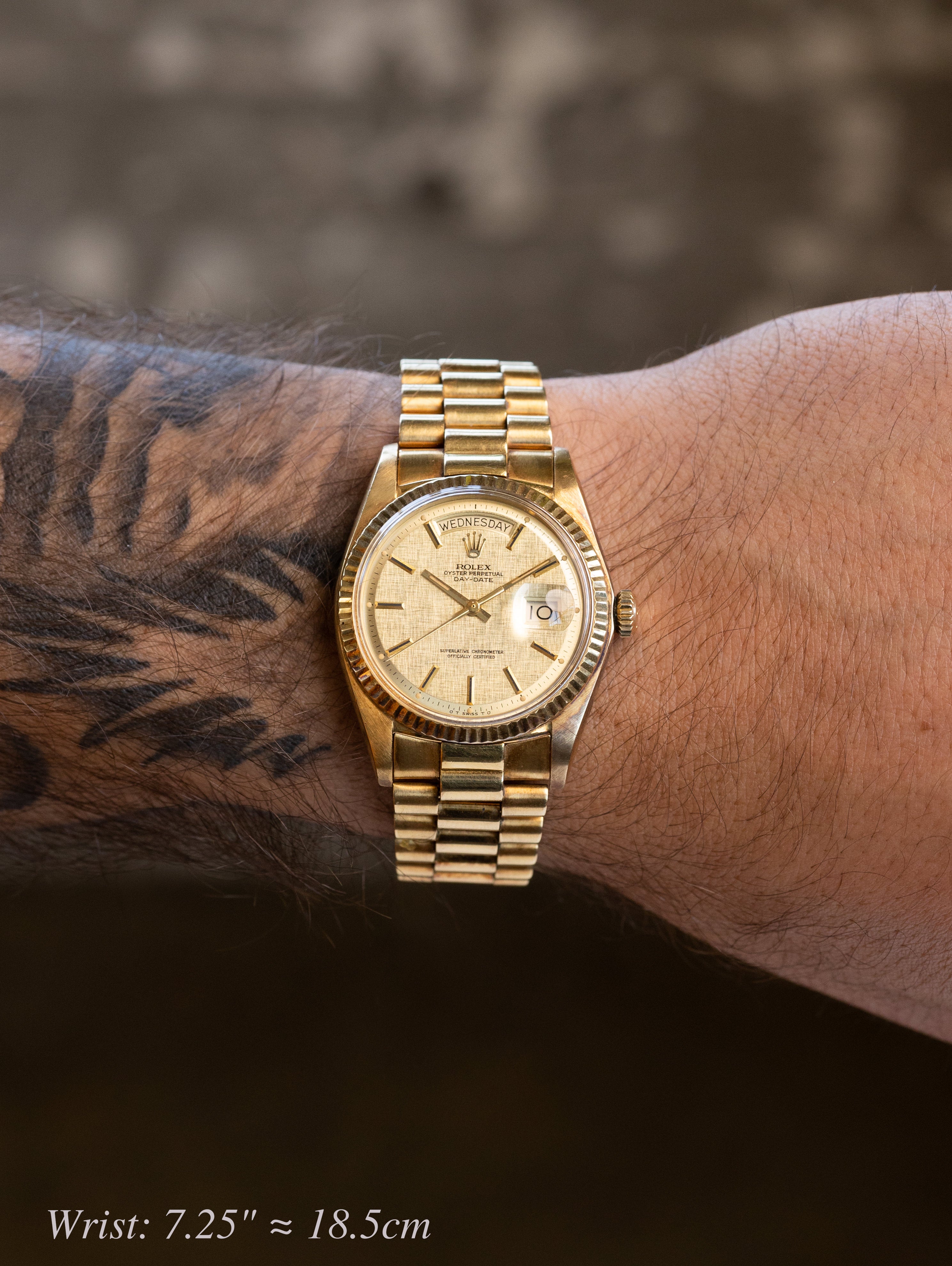 Rolex Day-Date Ref. 1803 - Champagne 'Linen Sigma' Dial Unpolished