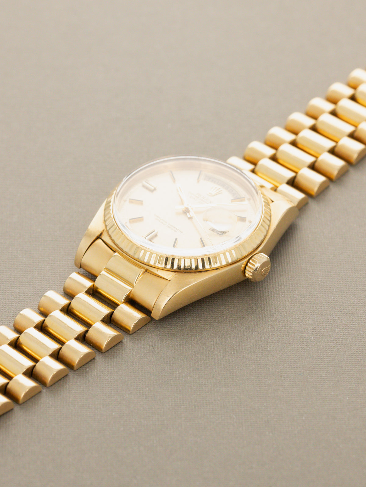 Rolex Day-Date Ref. 1803 - Champagne 'Linen Sigma' Dial
