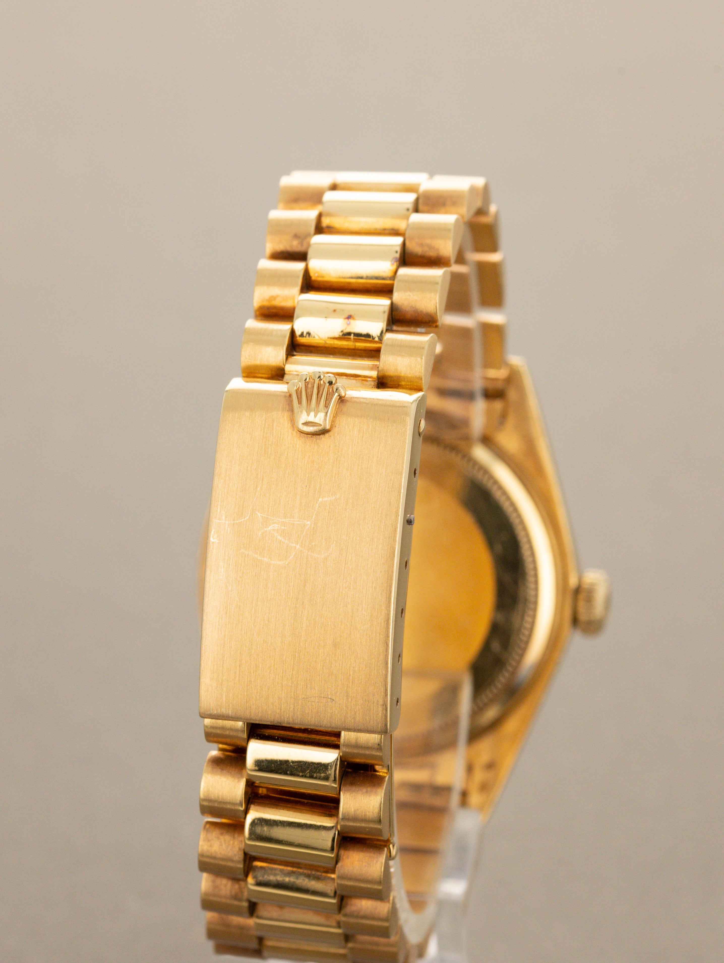 Rolex Day-Date Ref. 1803 - Champagne 'Linen Non-Luminous' Dial Unpolished W/ Box & Papers