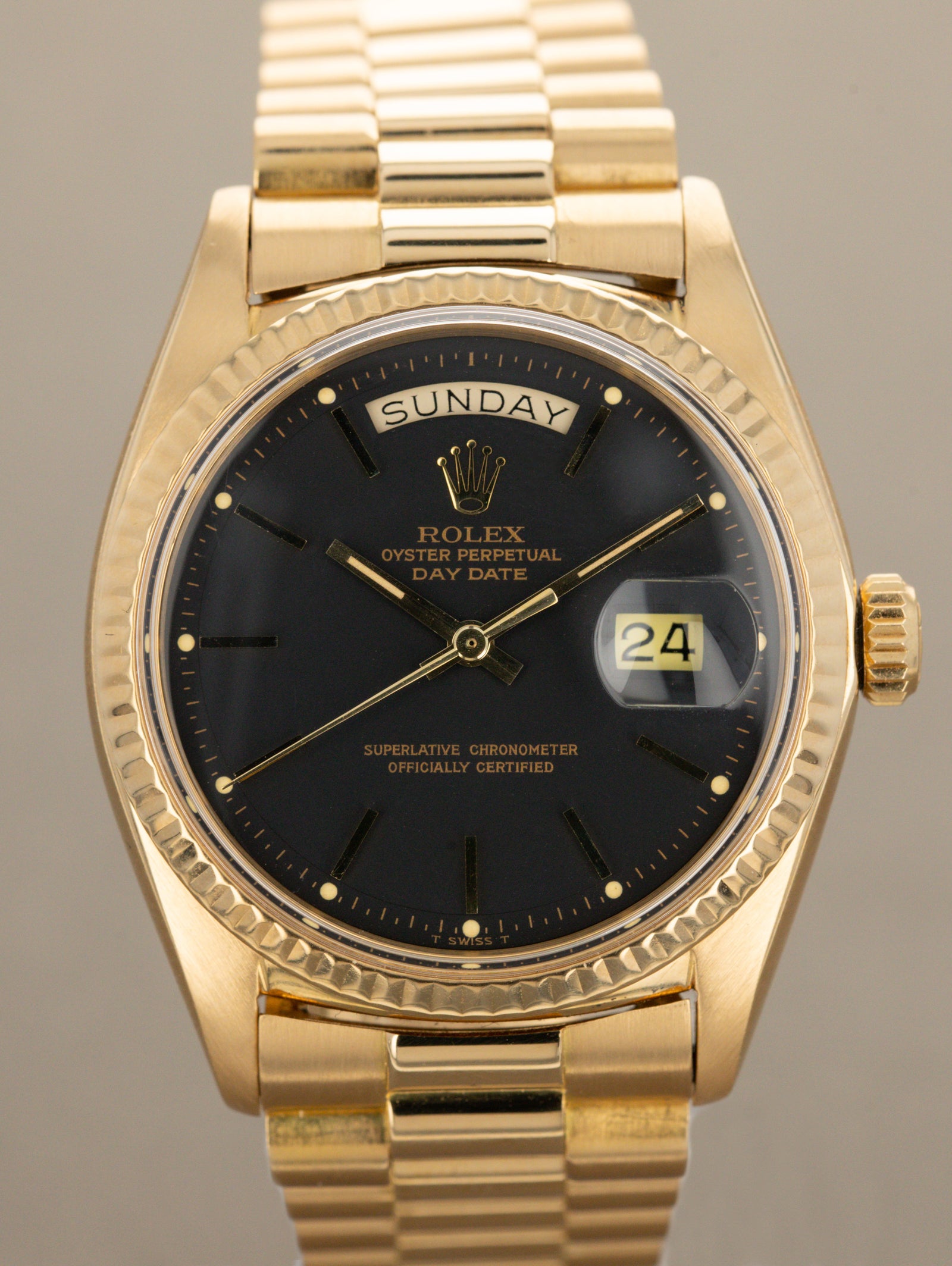 Rolex Day-Date Ref. 1803 - Matte Black Dial
