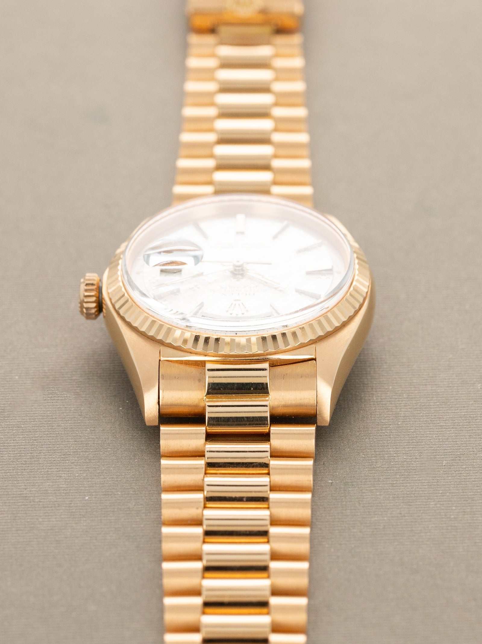 Rolex Day-Date Ref. 1803 - Rose Gold w/ Silver 'Guilloche' Dial Unpolished