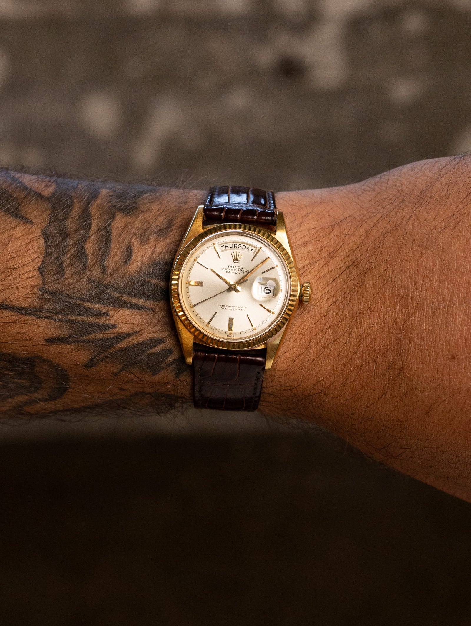 Rolex Day-Date Ref. 1803 - Sunburst Silver 'Swiss Only' Dial