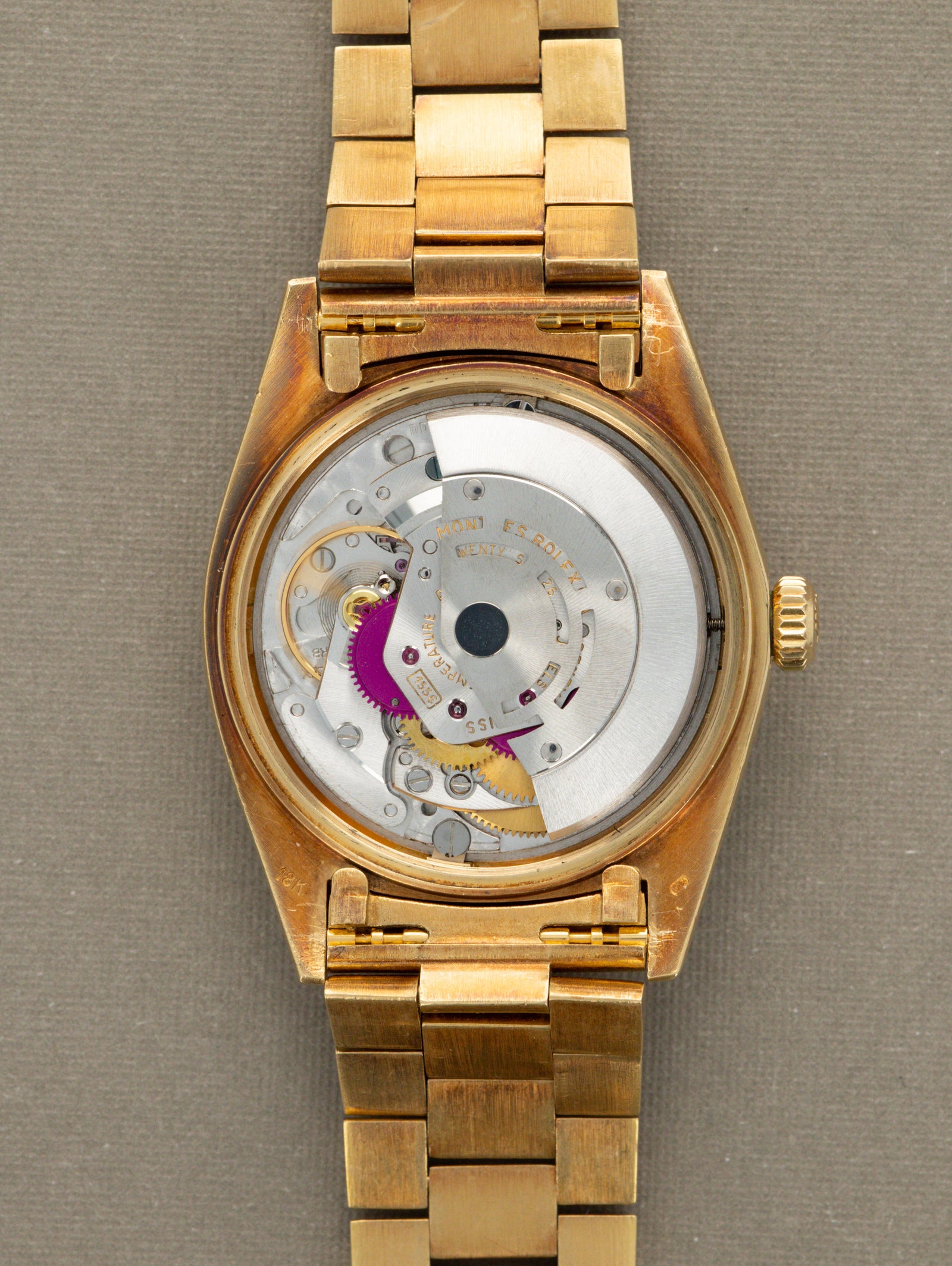 Rolex Day-Date Ref. 1803 - Non-Luminous Sunburst Champagne Dial w/ Box Papers Unpolished