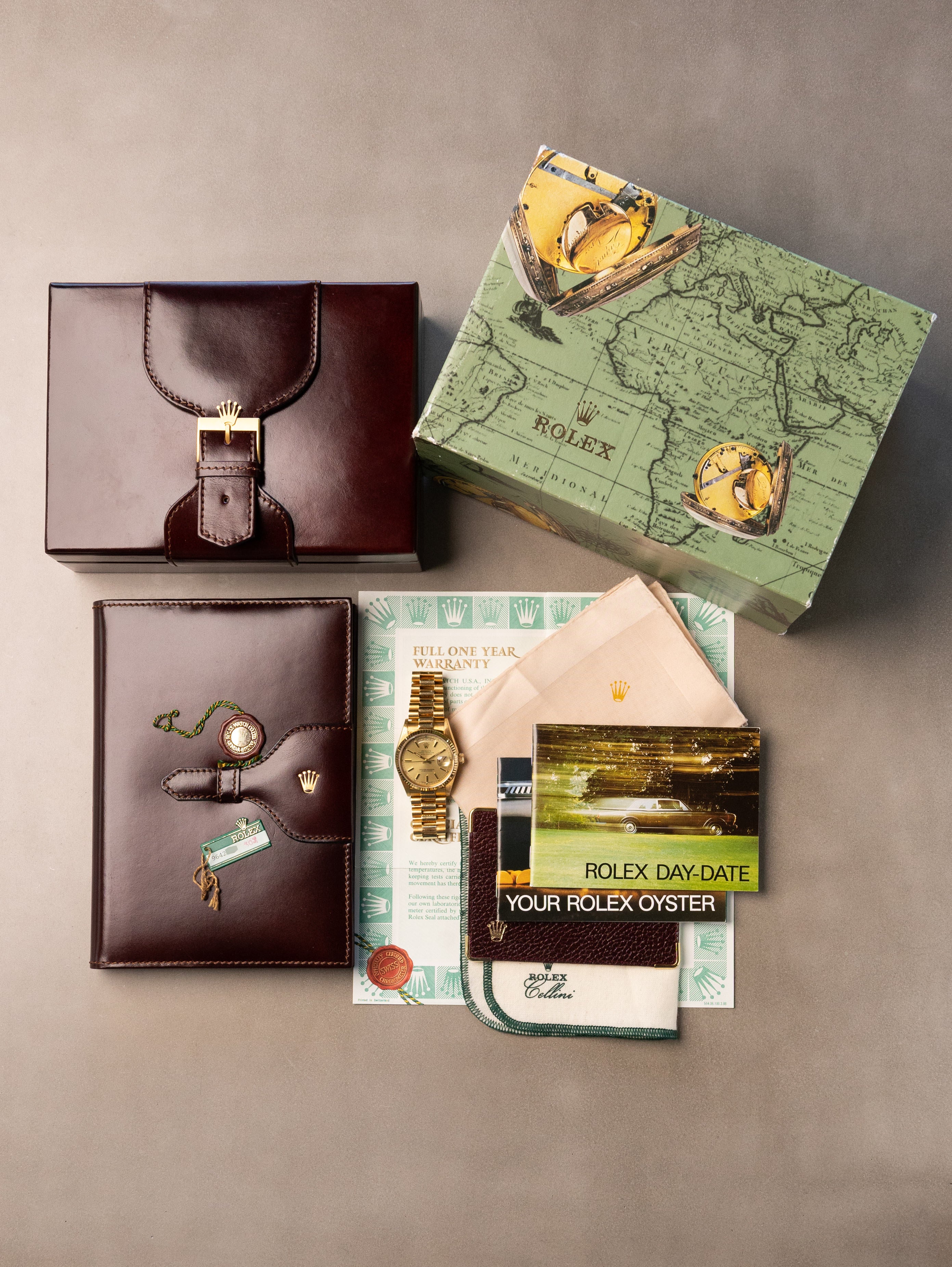 Rolex Day-Date Ref. 18038 - Sunburst Champagne Dial 'Texas Timex' W/ Box & Papers