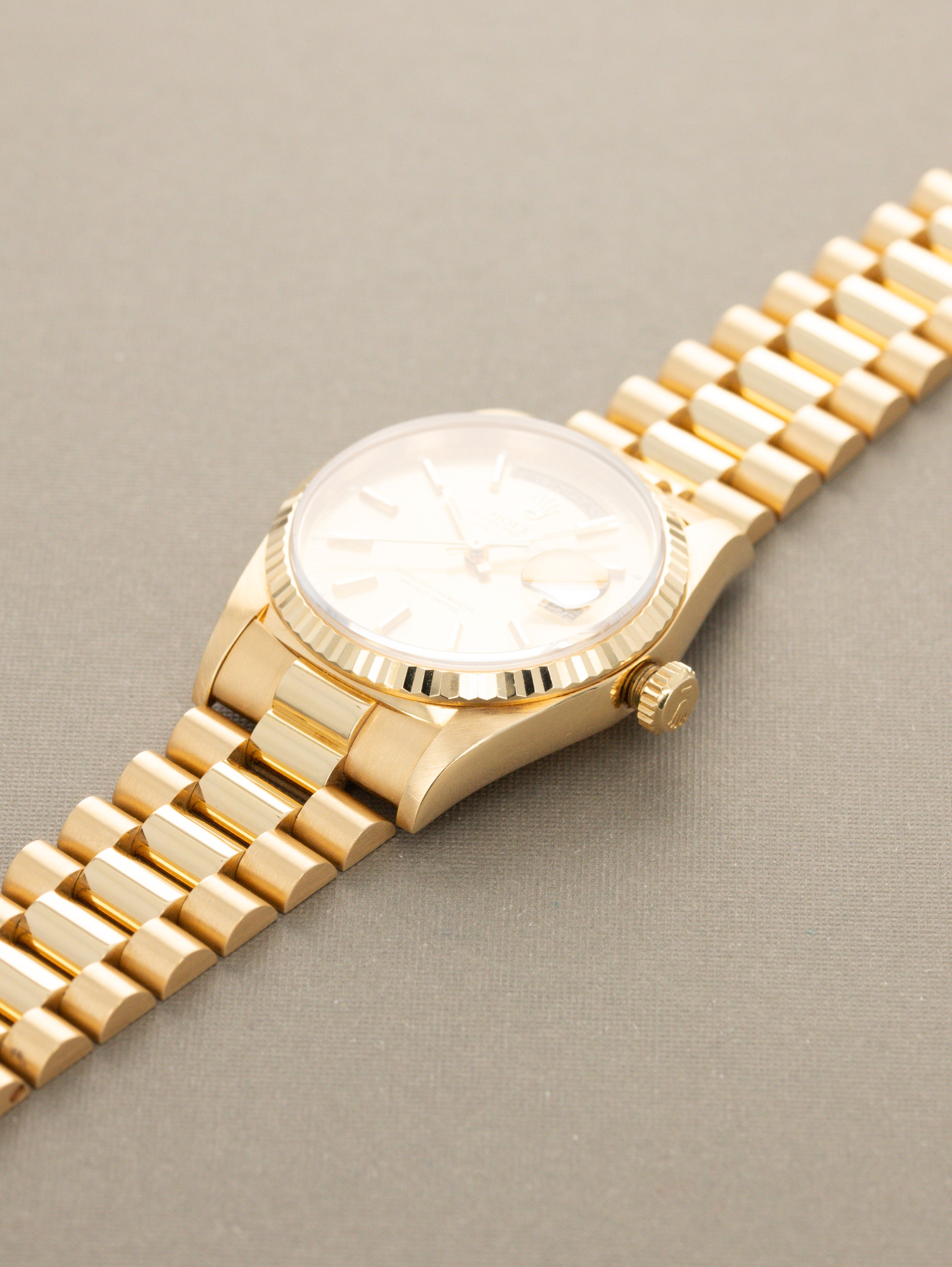 Rolex Day-Date Ref. 18238 - Sunburst Champagne Dial 'Texas Timex' W/ Caseback Sticker