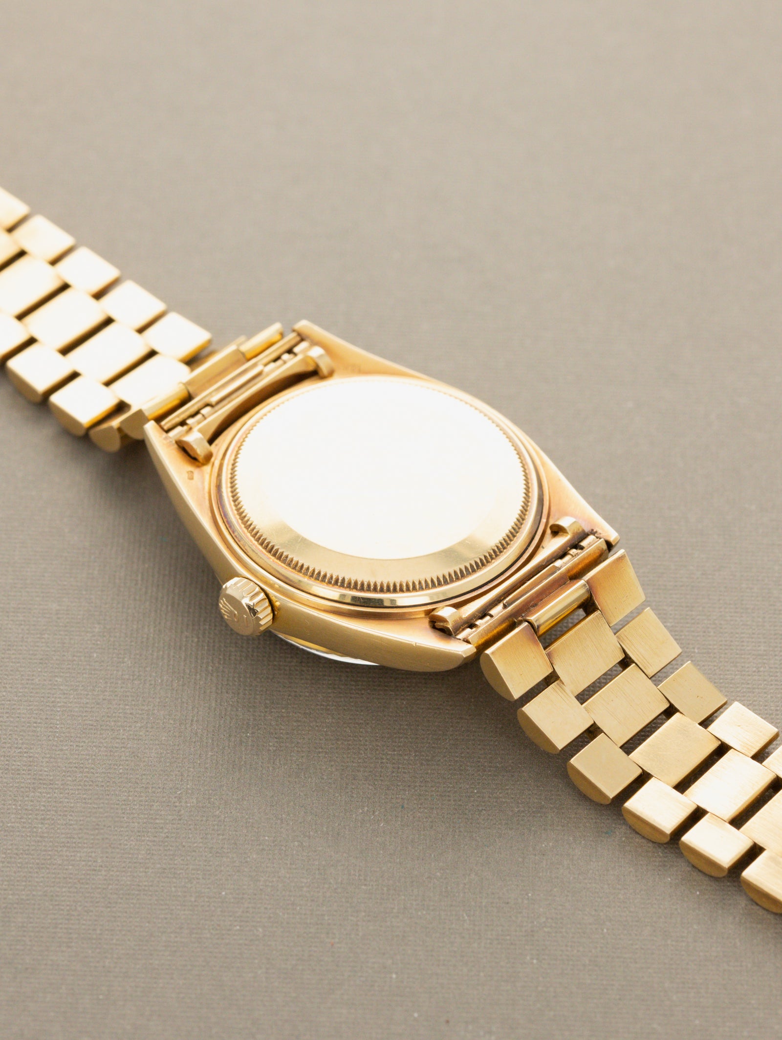 Rolex Day-Date Ref. 1803 - Sunburst Champagne 'Wide Boy-Sigma' Dial Unpolished W/ Box & Papers