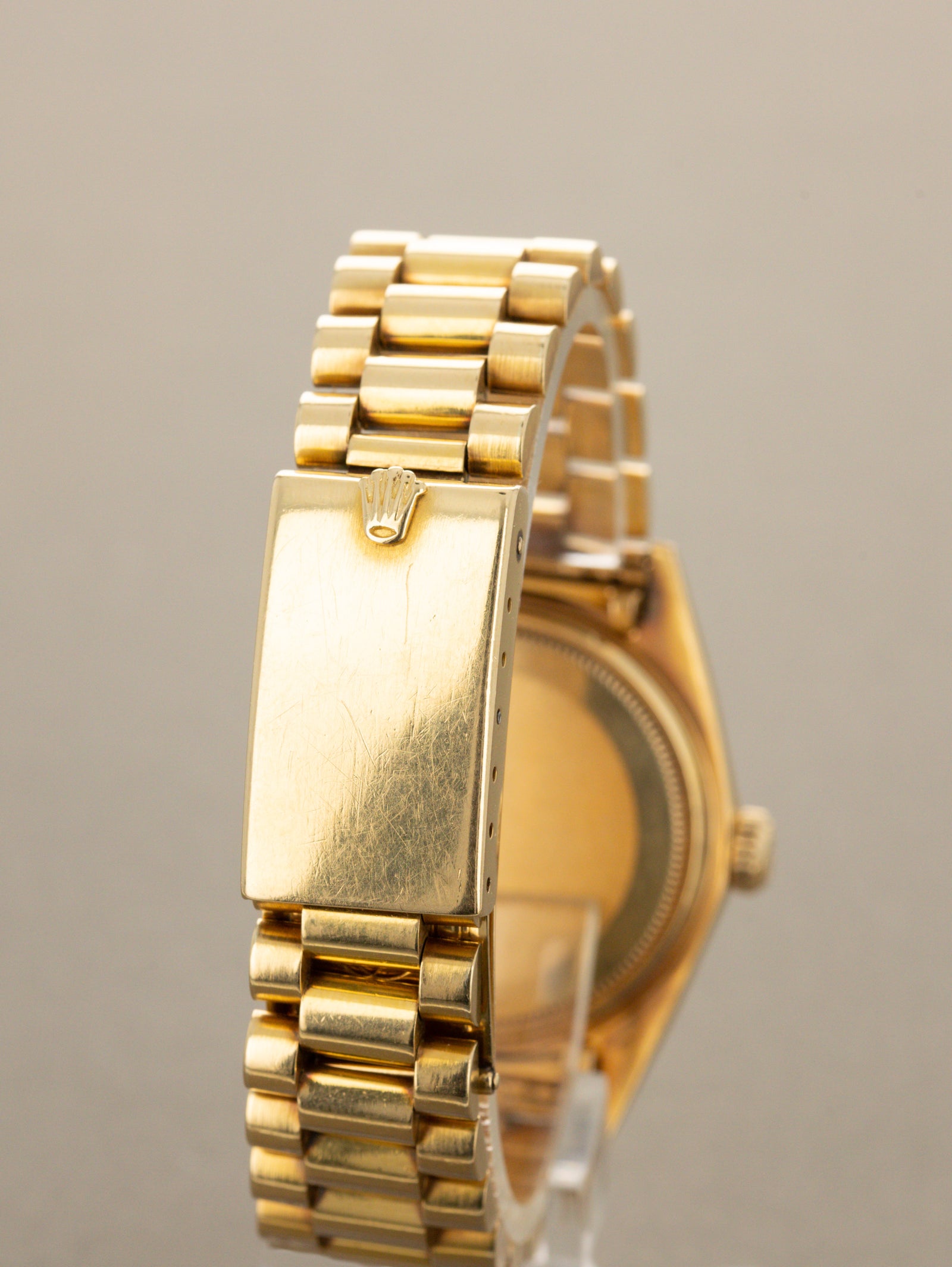 Rolex Day-Date Ref. 1803 - Sunburst Champagne 'Wide Boy-Sigma' Dial Unpolished W/ Box & Papers