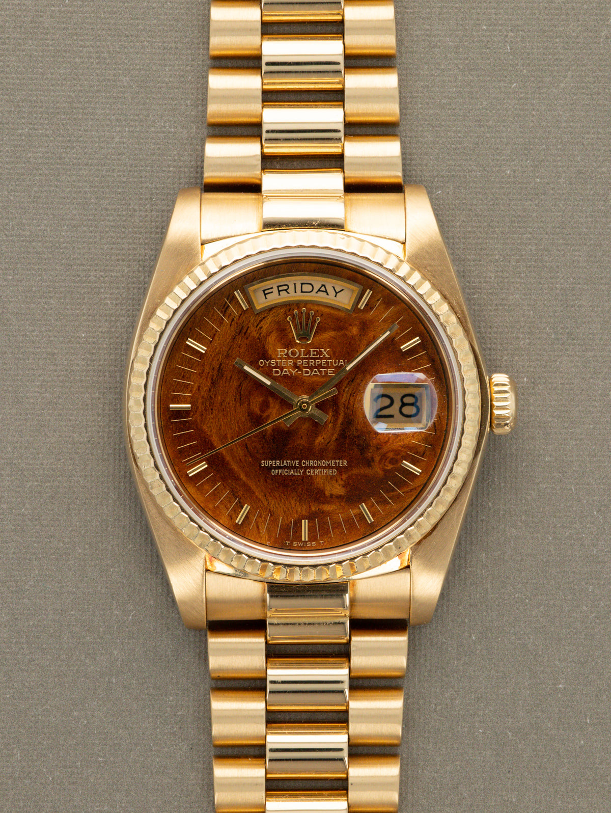 Rolex Day-Date Ref. 18038 - 'Burlwood' Dial