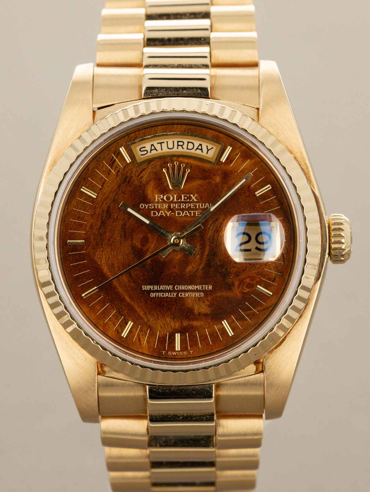 Rolex Day-Date Ref. 18038 - 'Burlwood' Dial